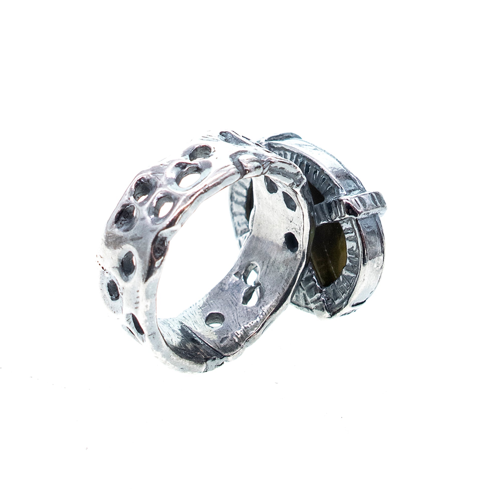 Grey Eye Ring – Sterling Silver – Gem Kingdom
