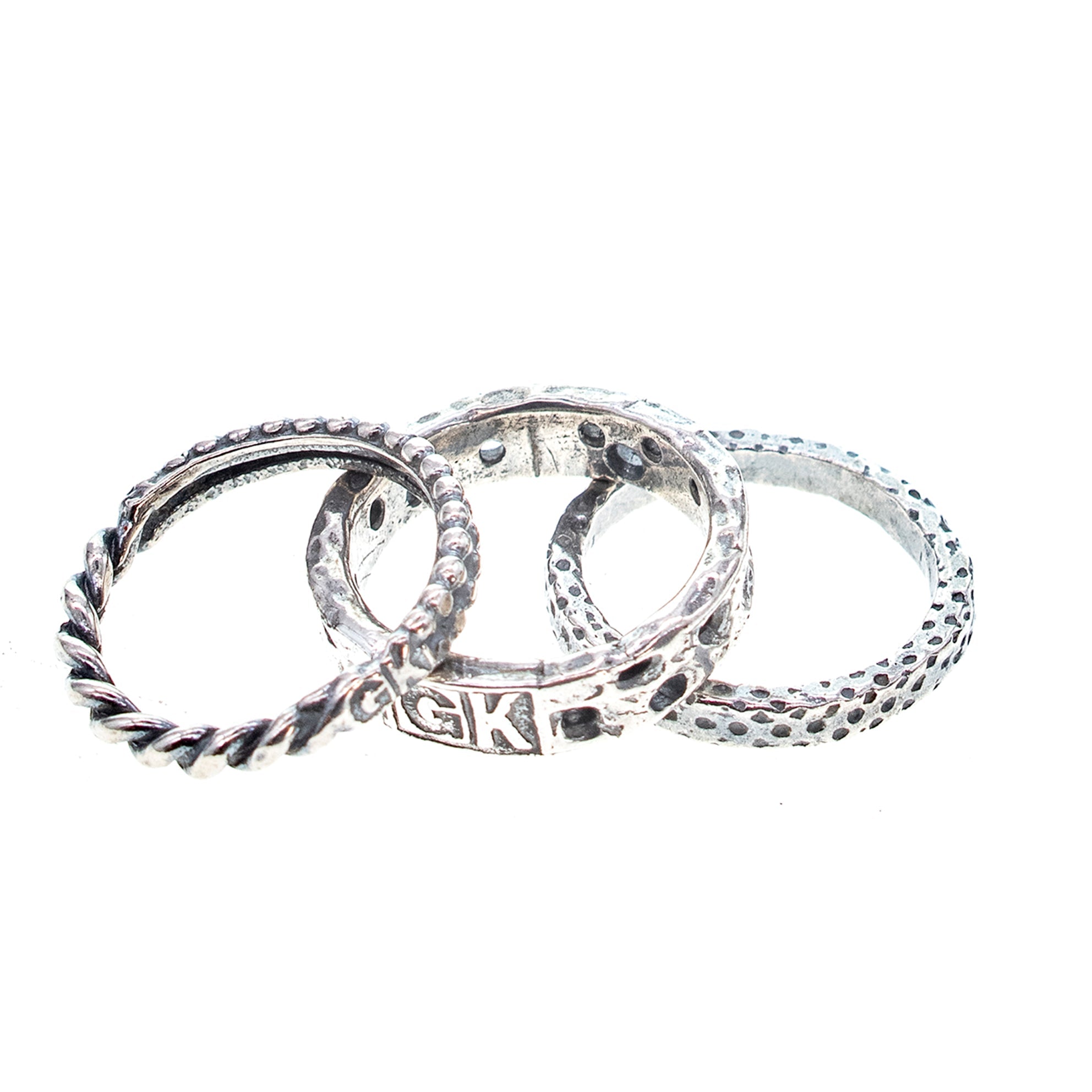 Stacking Ring Set – Sterling Silver – Gem Kingdom