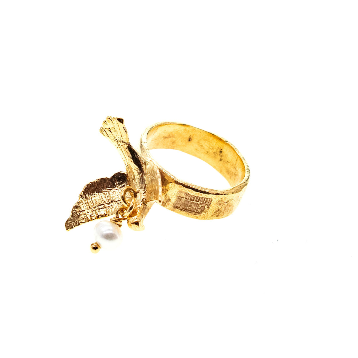 Vogel Ring – Verguld – Gem Kingdom