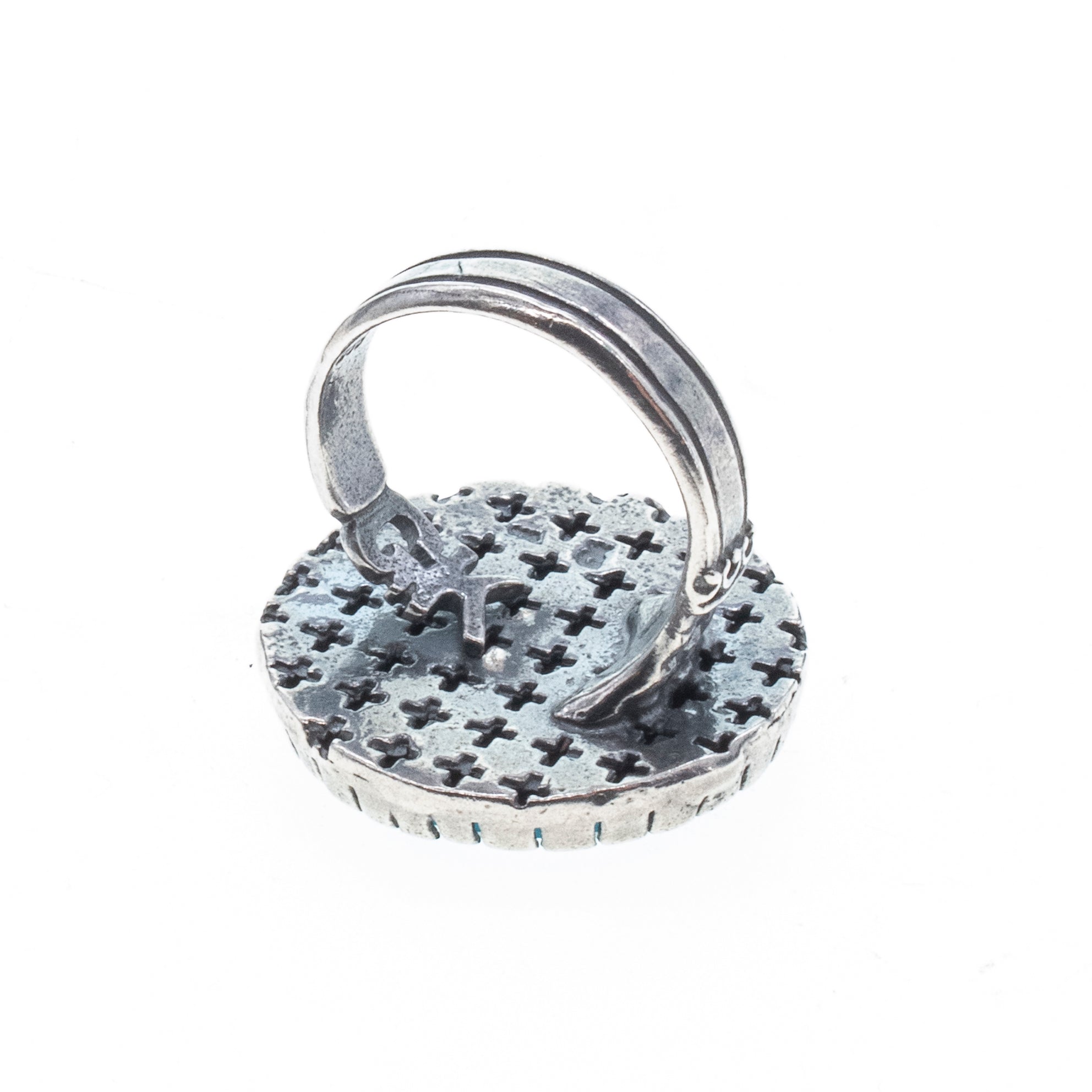 Blue Crystal Greyhound Statement Ring – Sterling Silver – Gem Kingdom