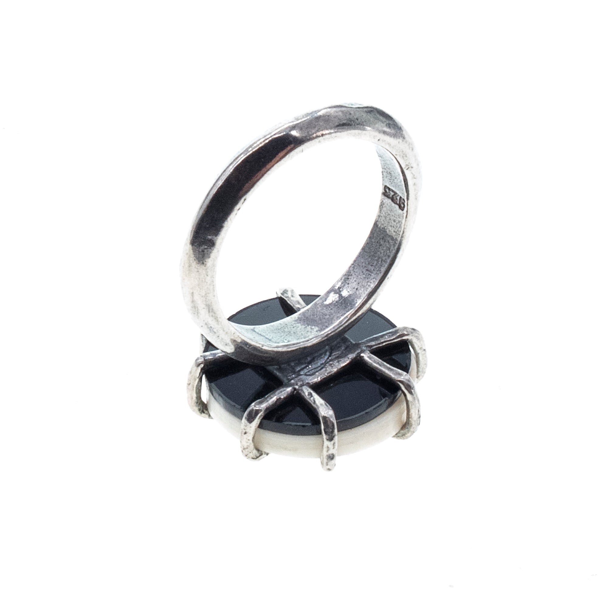 Labyrinth Bone Ring – Sterling Silver – Gem Kingdom