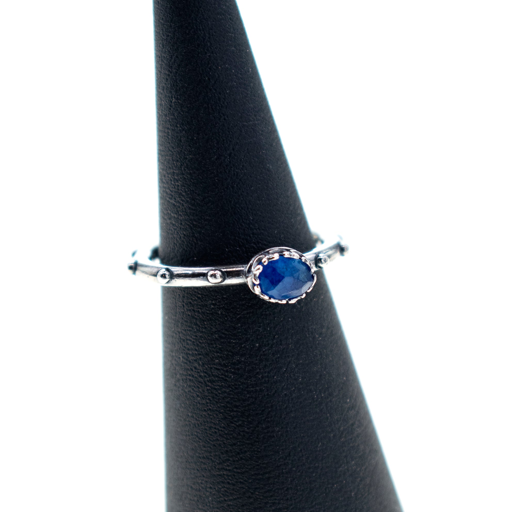 Blauwe Agaat Ring Studs