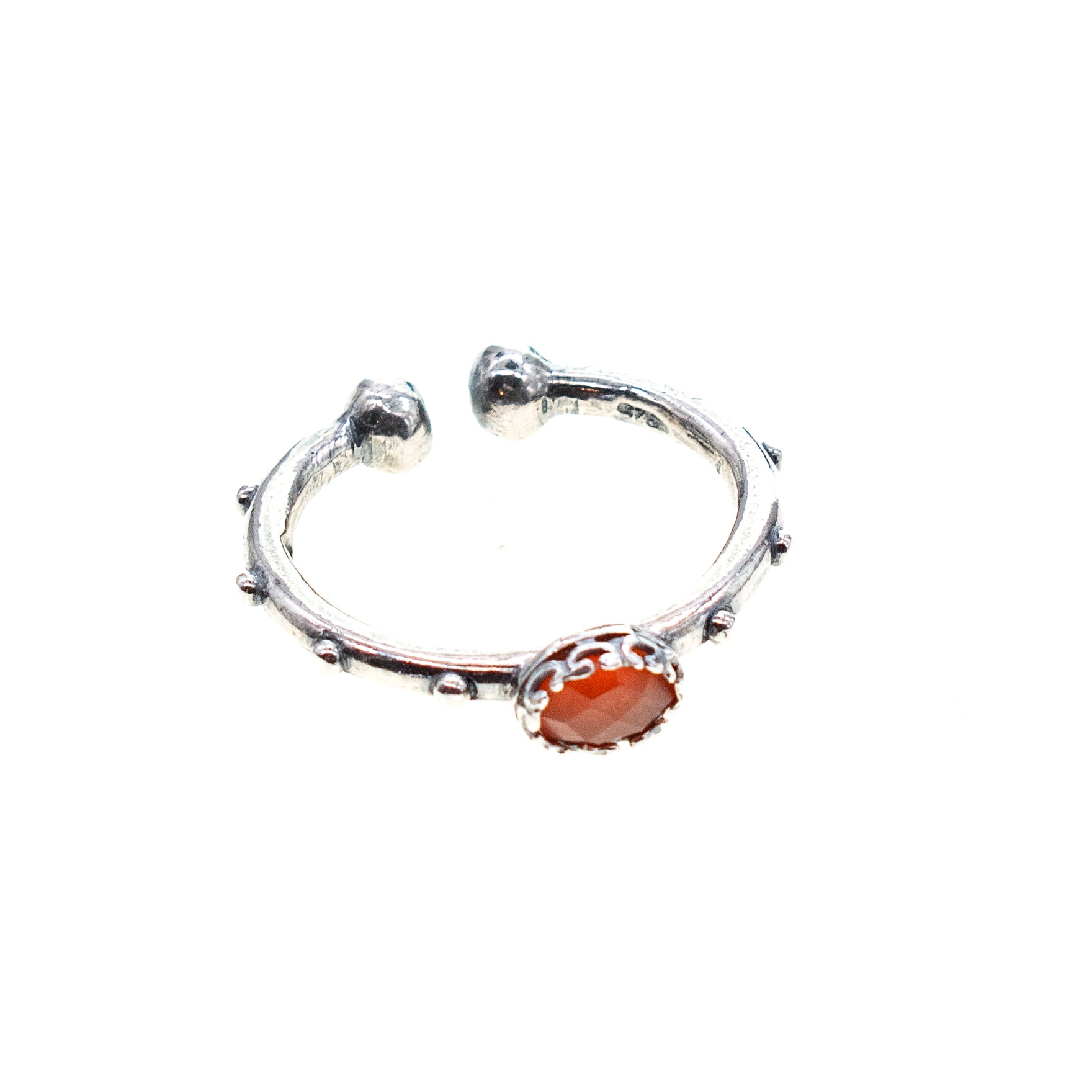 Carneool Ring Studs