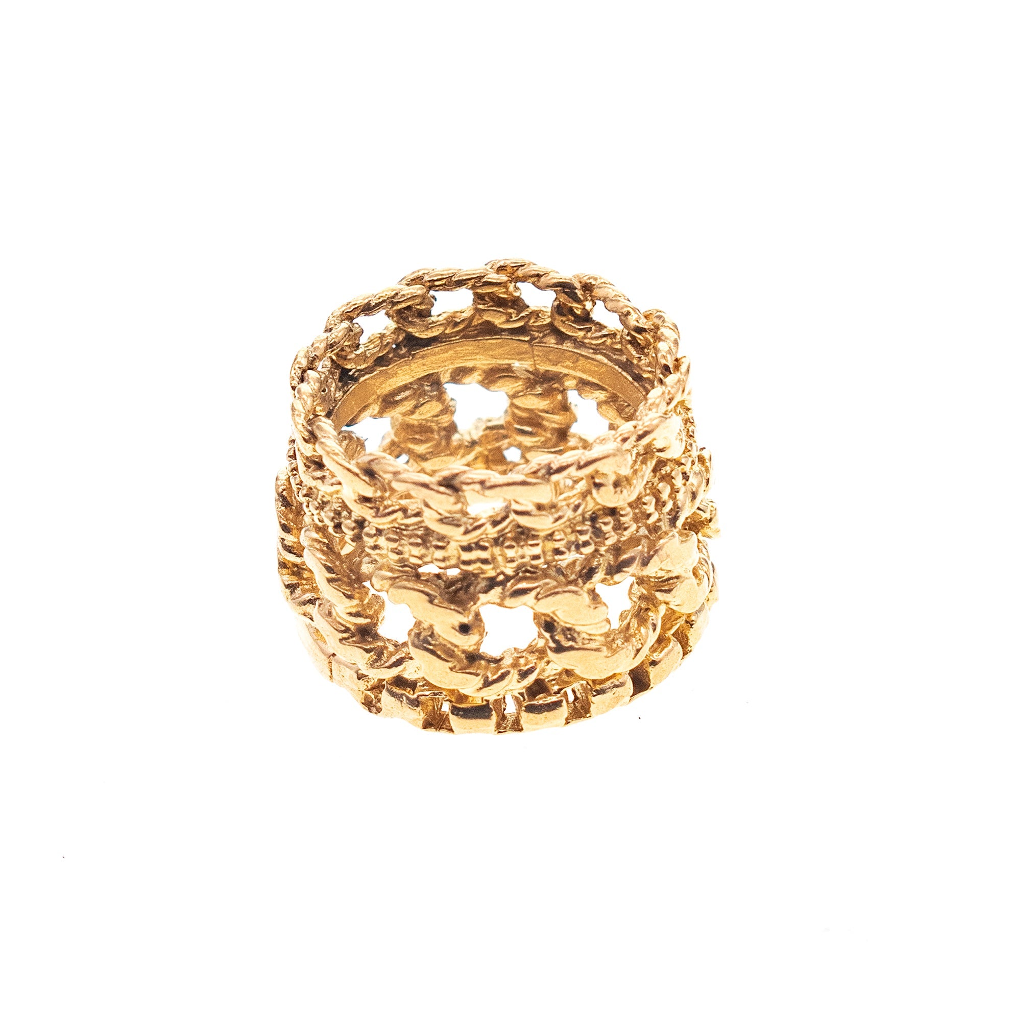 Solid Stacked Ring – Gold Plated – Gem Kingdom