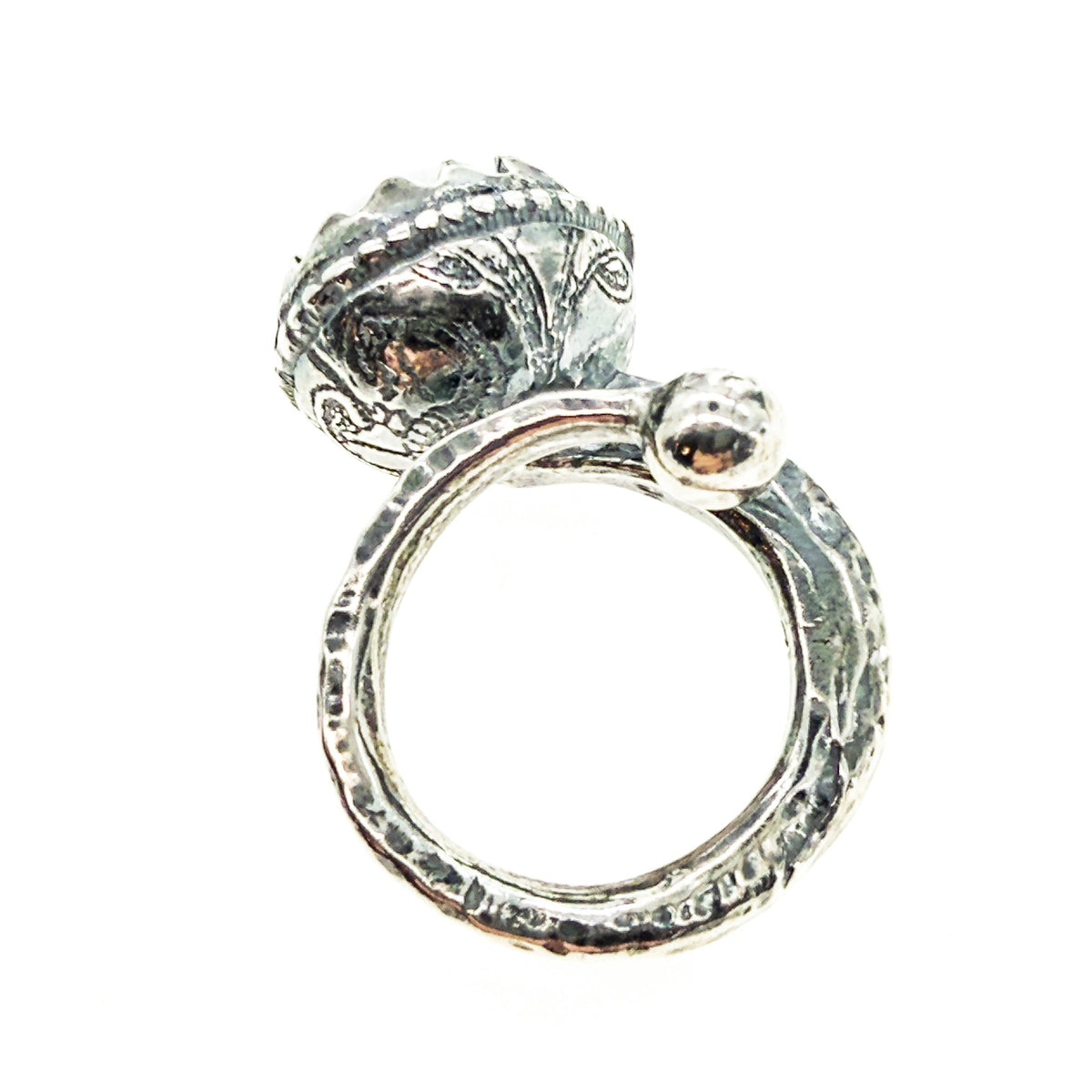 Eye Love You Eye Ring Green – Sterling Silver – Gem Kingdom