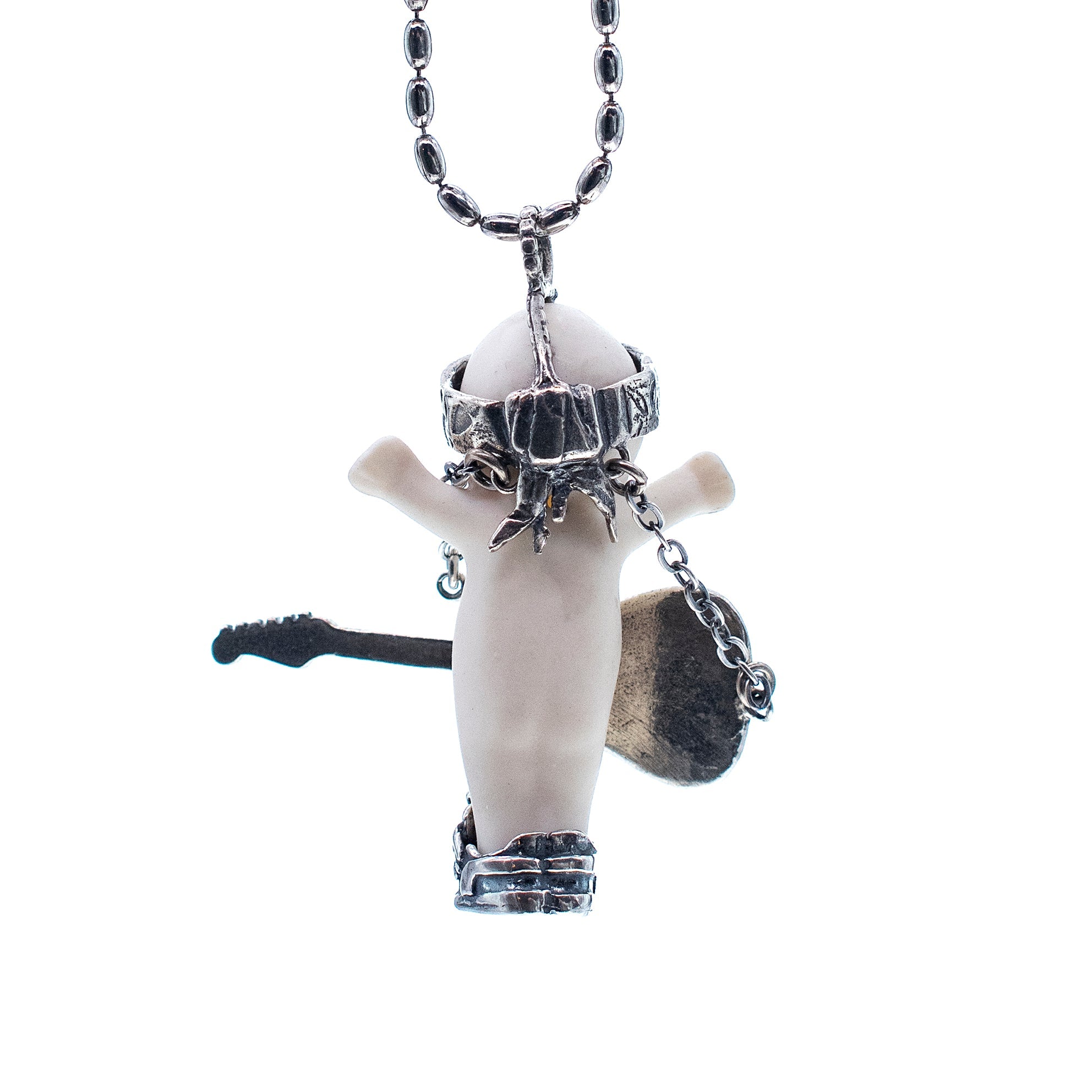 Rock-A-Bye Baby White And Silver Necklace – Sterling Silver – Gem Kingdom