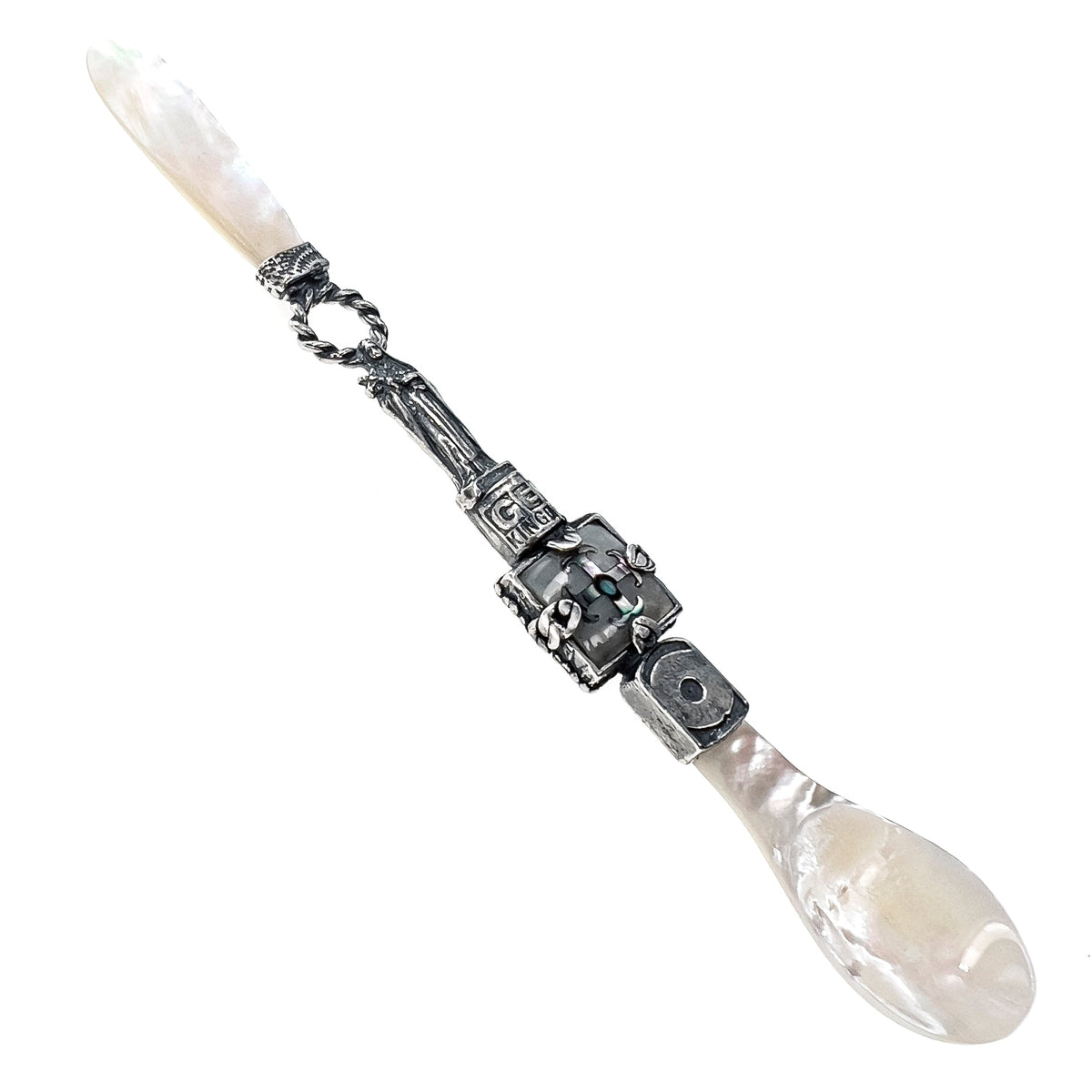 Kaviaarlepel Sterling Zilver Hoorn – Sterling Zilver – Gem Kingdom