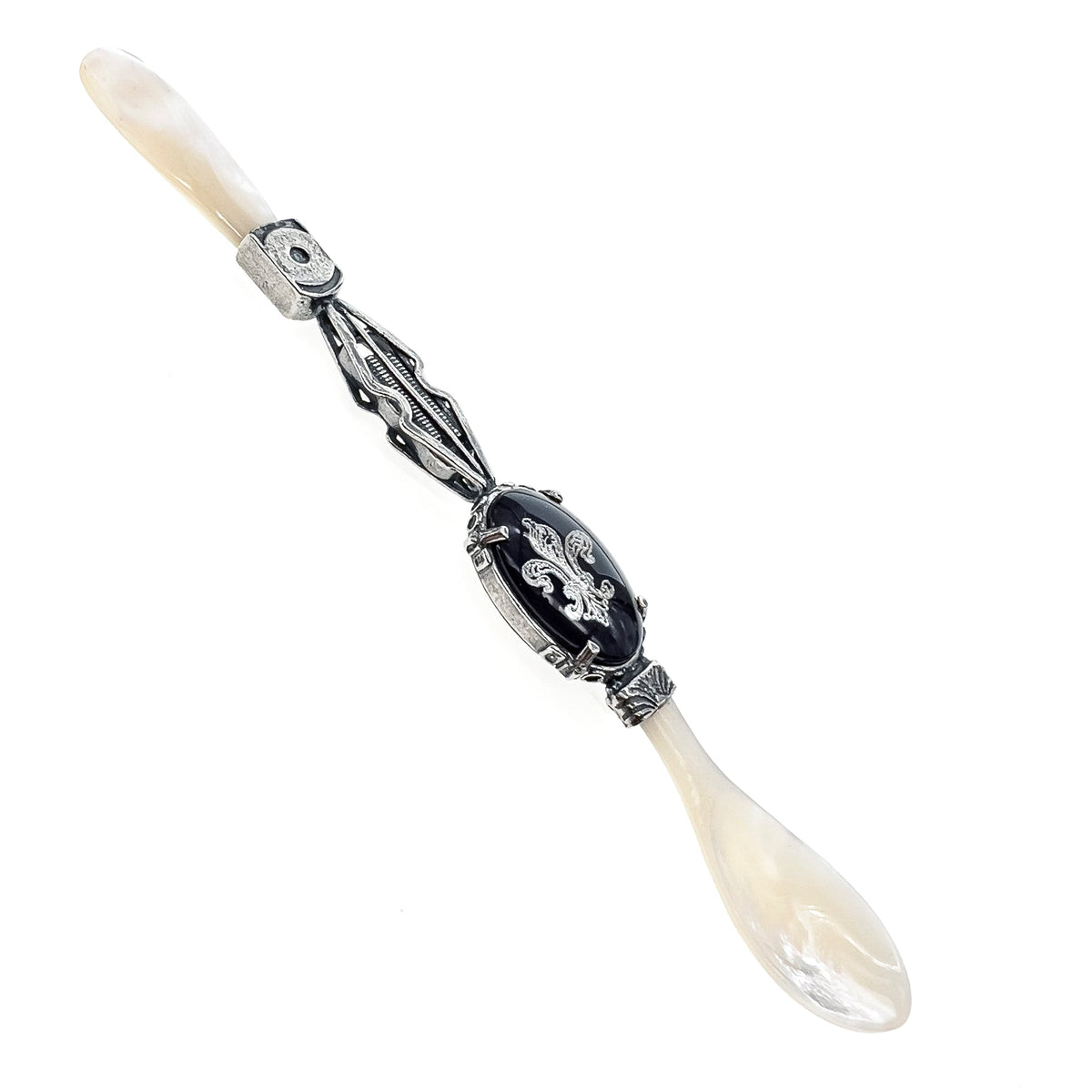 Kaviaarlepel Sterling Zilver Fleur-De-Lis – Sterling Zilver – Gem Kingdom