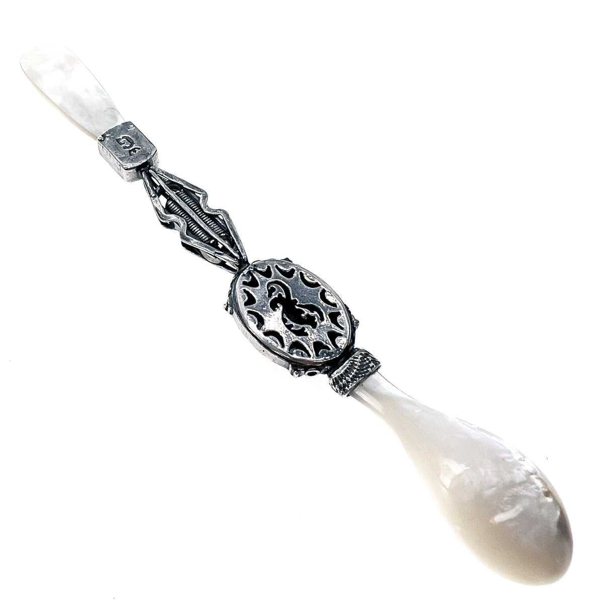 Kaviaarlepel Sterling Zilver Fleur-De-Lis – Sterling Zilver – Gem Kingdom