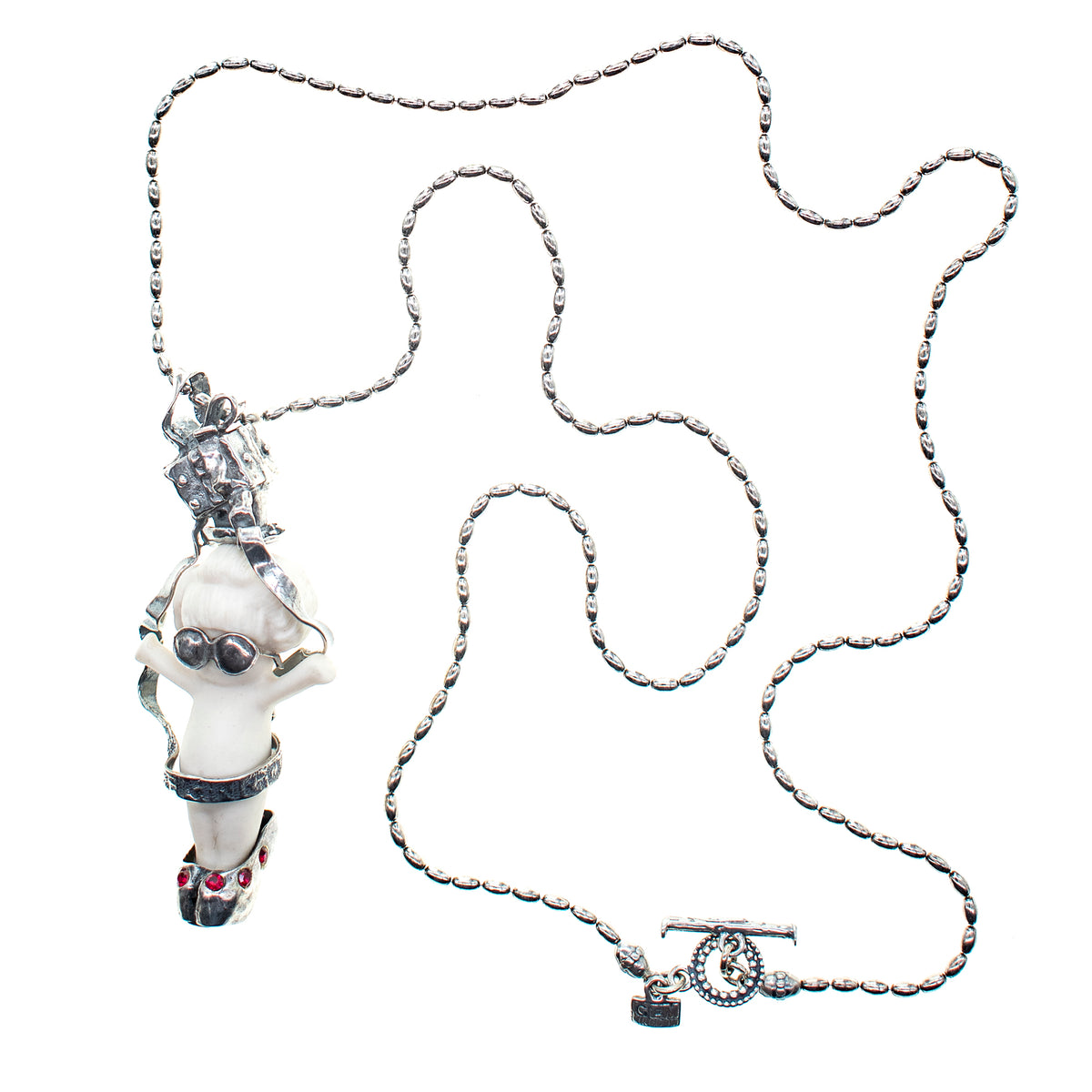 "Tokyo Girl" Ketting Wit En Zilver – Zilver – Gem Kingdom