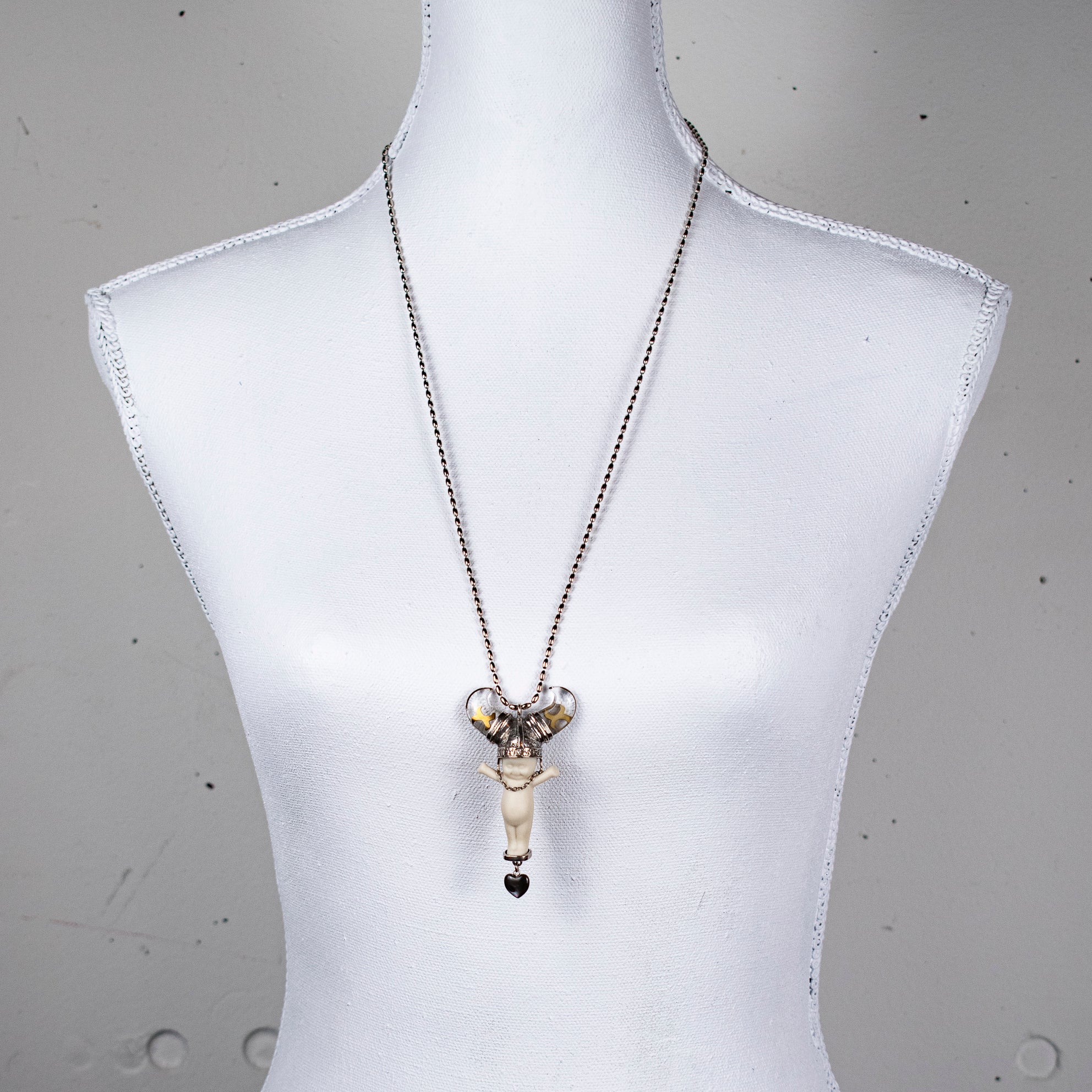 "Little Viking Brat" Ketting Wit En Zilver