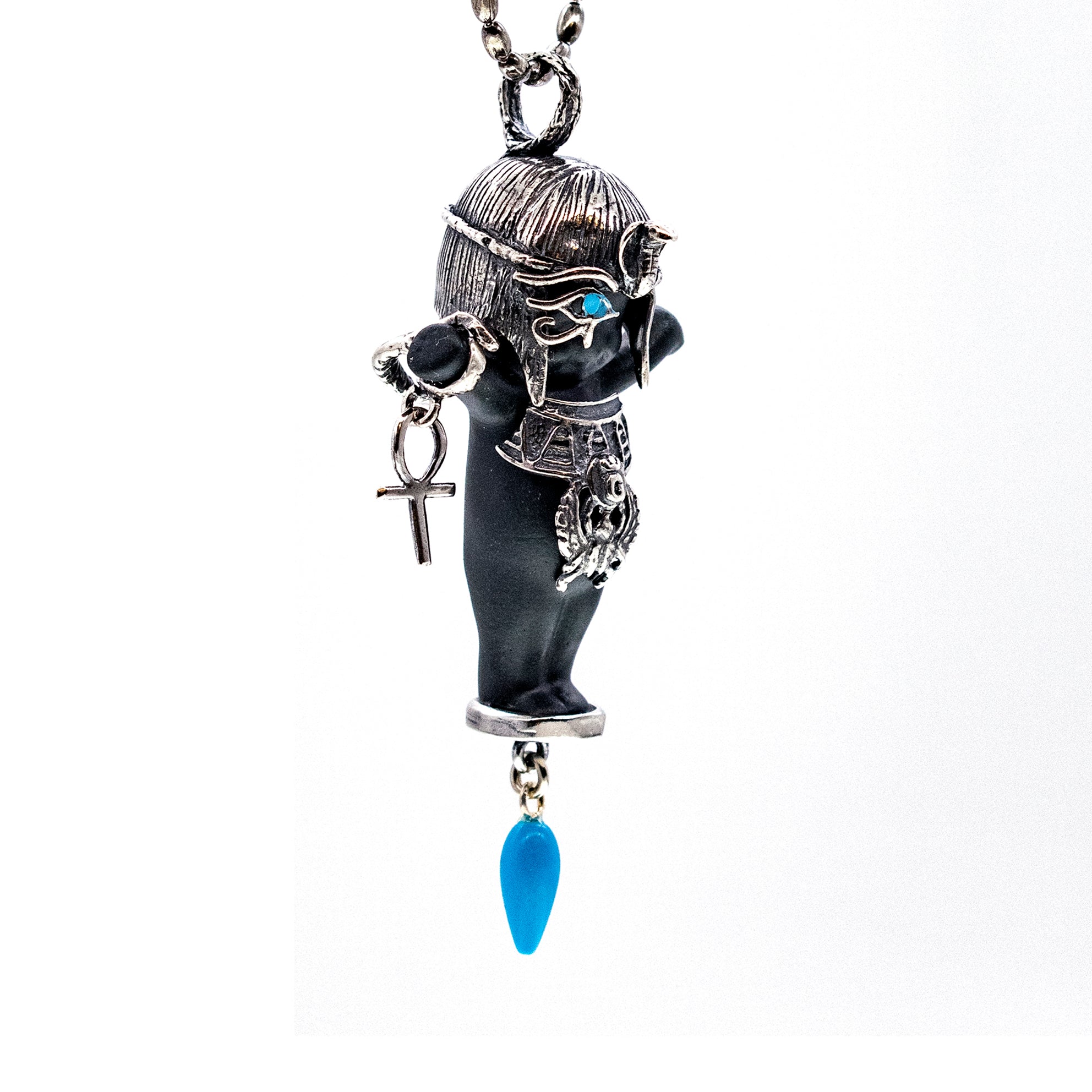 Cleo Black And Silver Necklace – Sterling Silver – Gem Kingdom