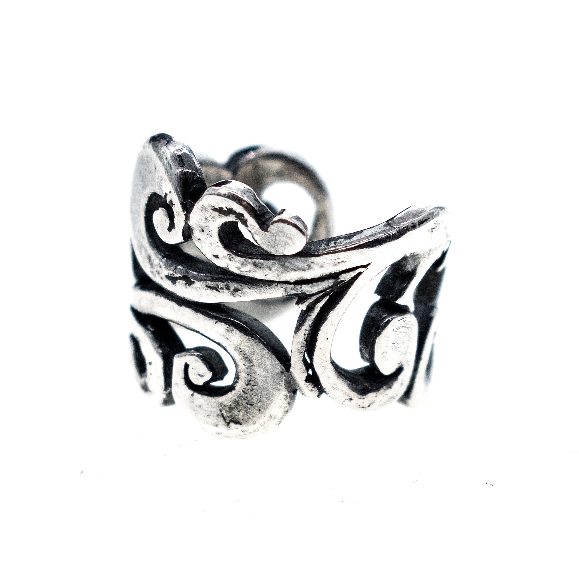 Vine Scroll Sterling Silver Ear Cuff – Sterling Silver – Gem Kingdom