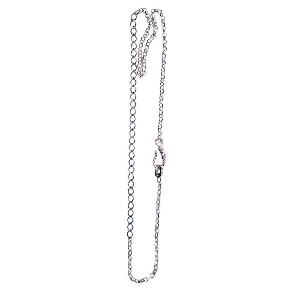Rebel Rebel Zilveren Schakelketting – Sterling Zilver – Gem Kingdom