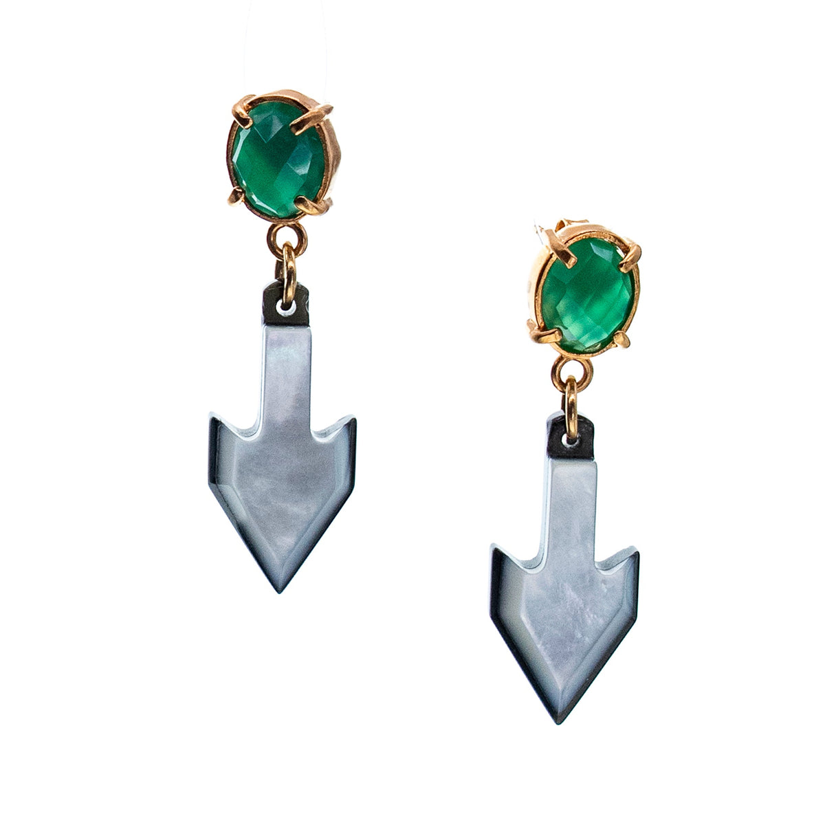 Pijl Oorbellen – 18K Verguld – Gem Kingdom