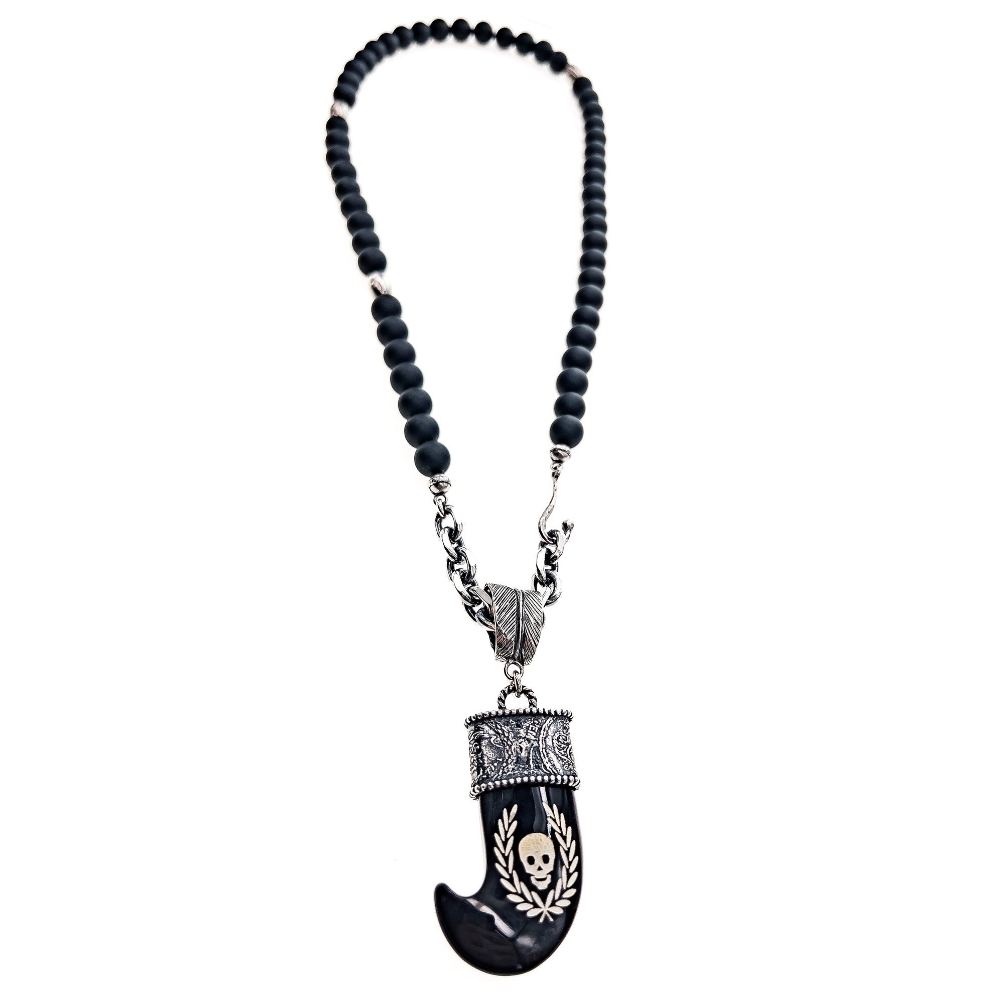 Skull Tooth Beaded Necklace