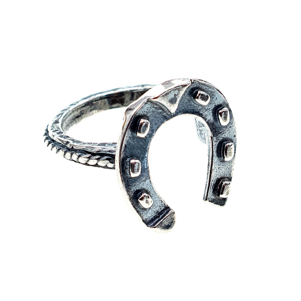 Horseshoe Ring – Sterling Silver – Gem Kingdom