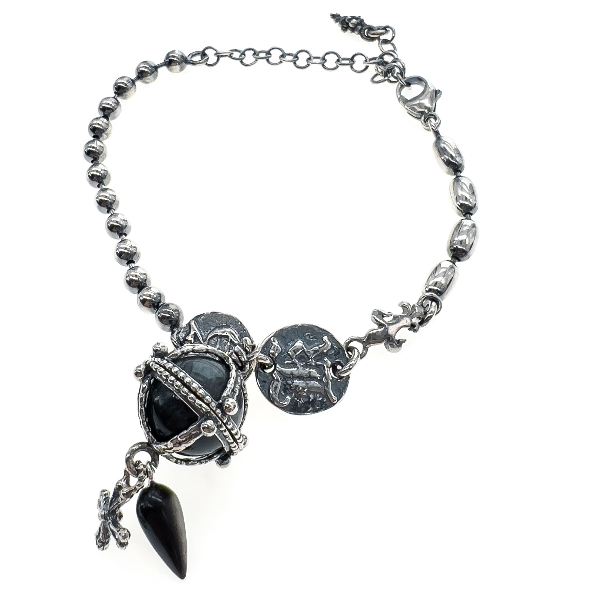 Hawkeye Charm Bracelet – Sterling Silver – Gem Kingdom