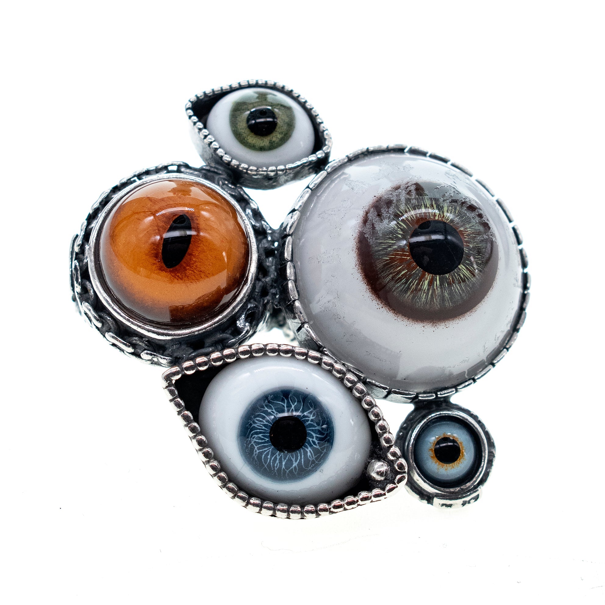 Eye Love You Statement Ring – Sterling Silver – Gem Kingdom