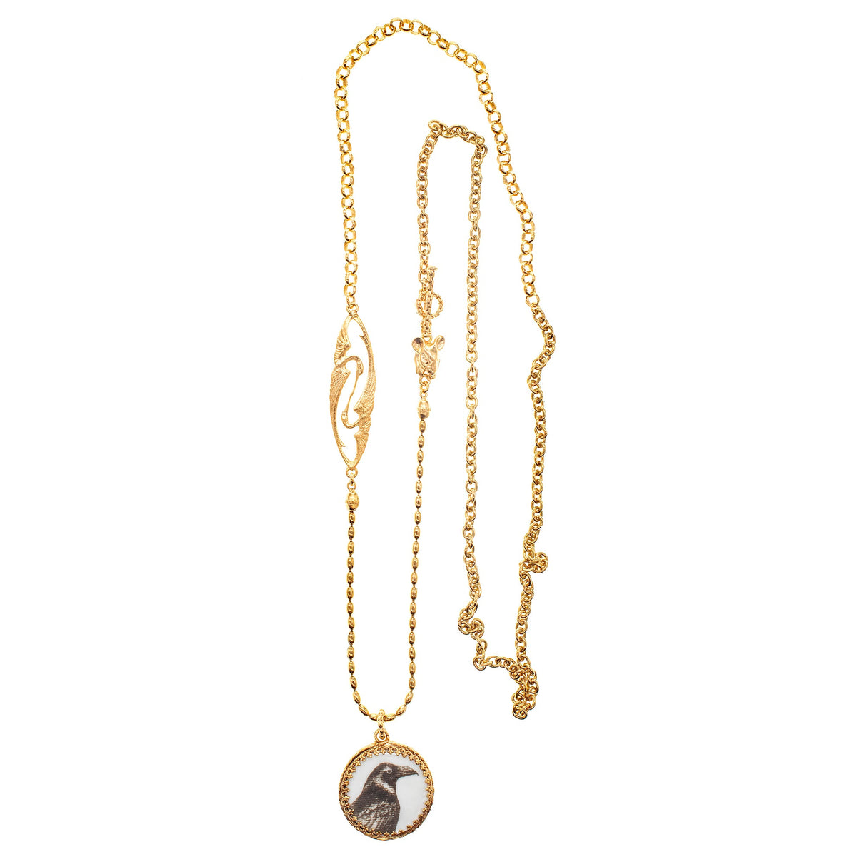 Kraai Ketting – 18K Verguld – Gem Kingdom