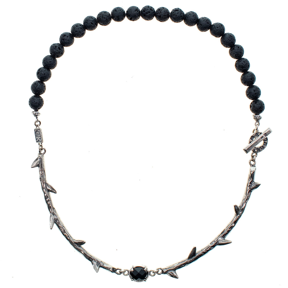 Rebel Rebel Thorn Necklace – Sterling Silver – Gem Kingdom