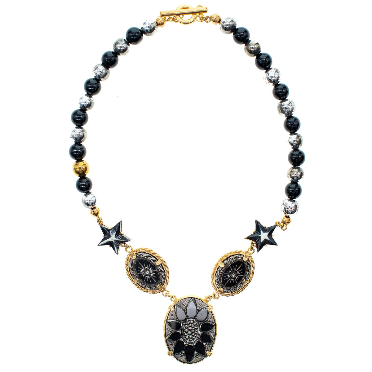 Noir Cosmos Ketting – Verguld – Gem Kingdom