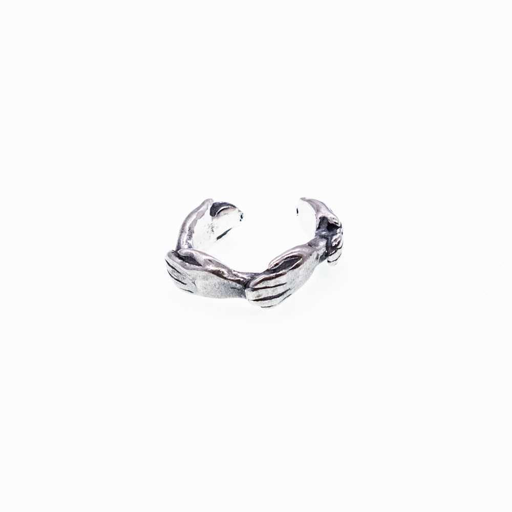 Helping Hands Sterling Silver Ear Cuff – Sterling Silver – Gem Kingdom