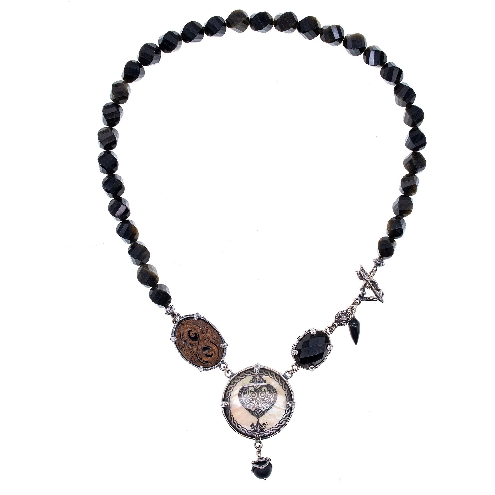 Dark Devotion Necklace – Sterling Silver – Gem Kingdom