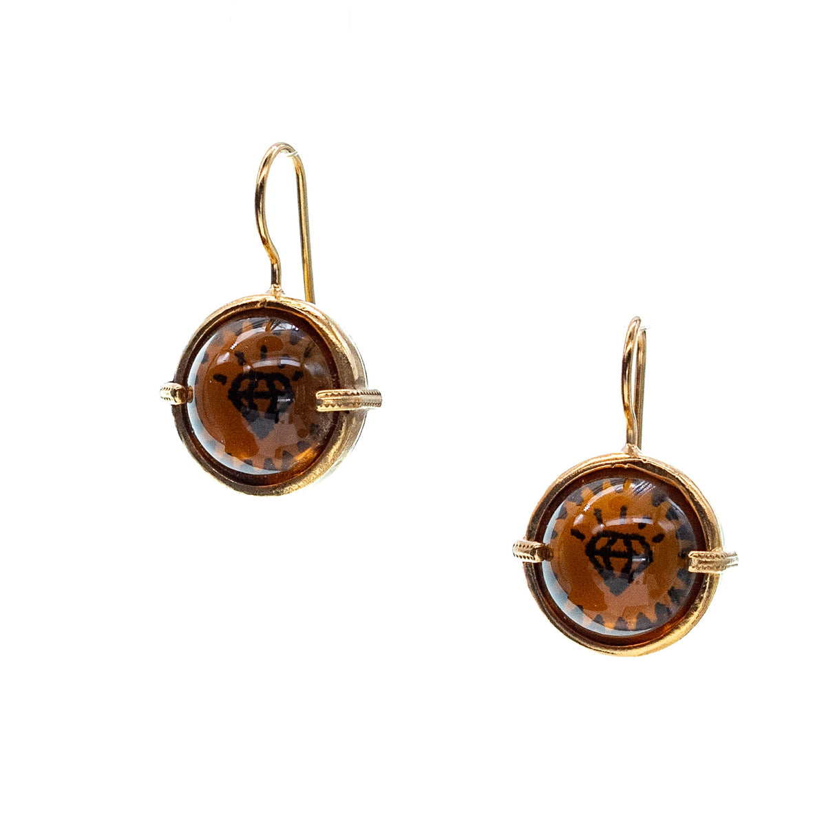 Amber Oorbellen – Verguld – Gem Kingdom