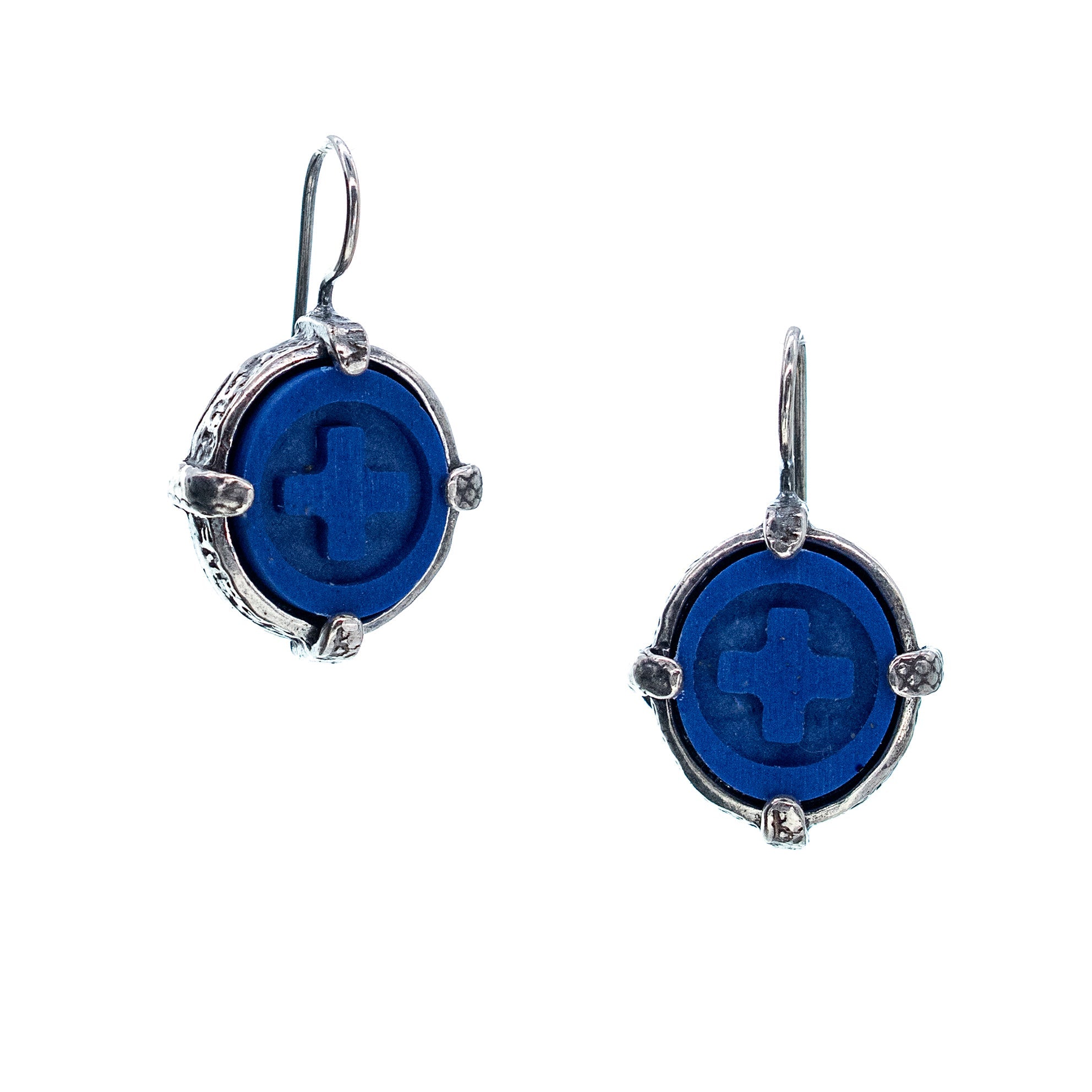 Rebel Rebel Blue Lapis Earrings – Sterling Silver – Gem Kingdom