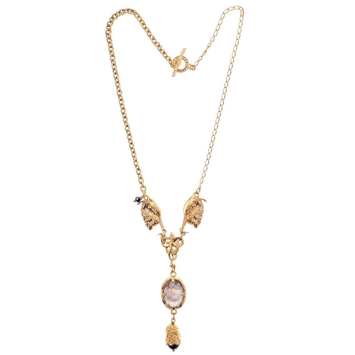 Reiger Ketting Peach – 18K Verguld – Gem Kingdom