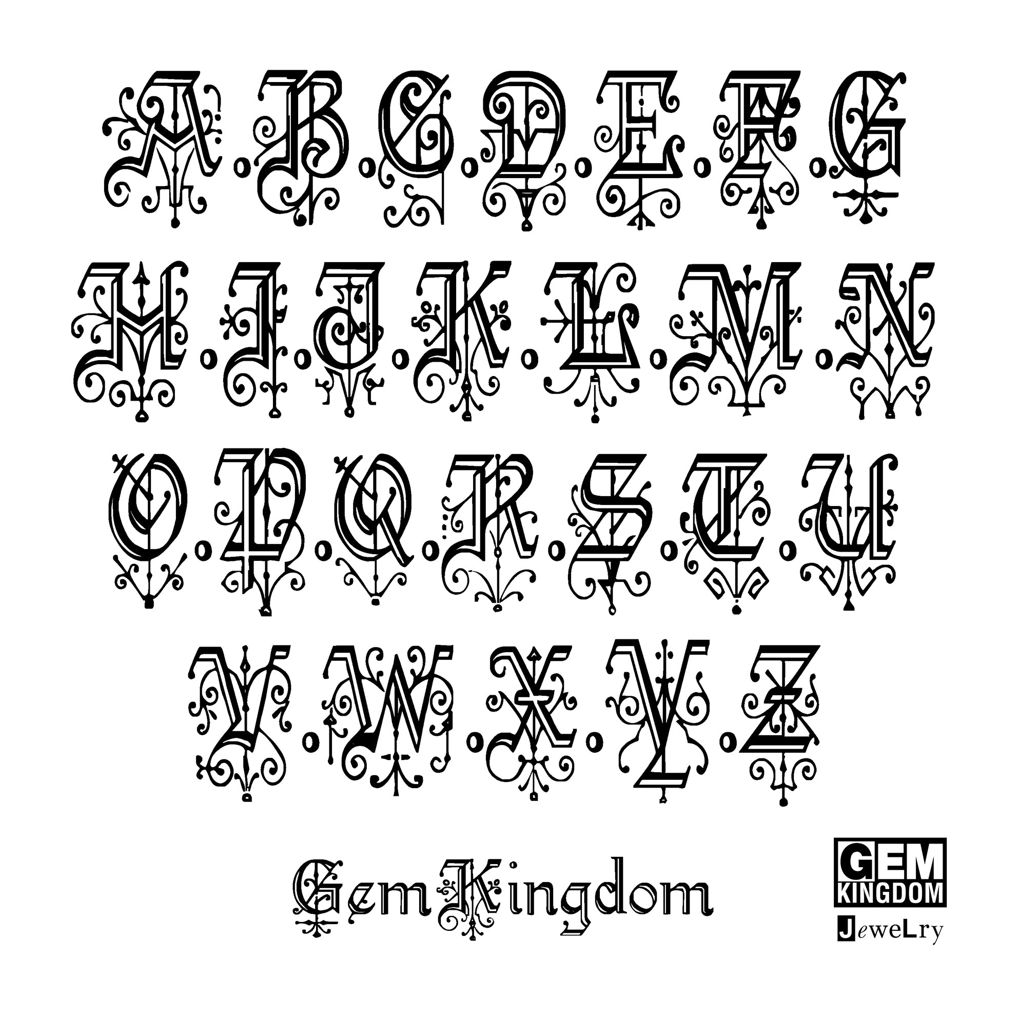 Sterling Silver Mother Of Pearl Monogram Necklace – Sterling Silver – Gem Kingdom