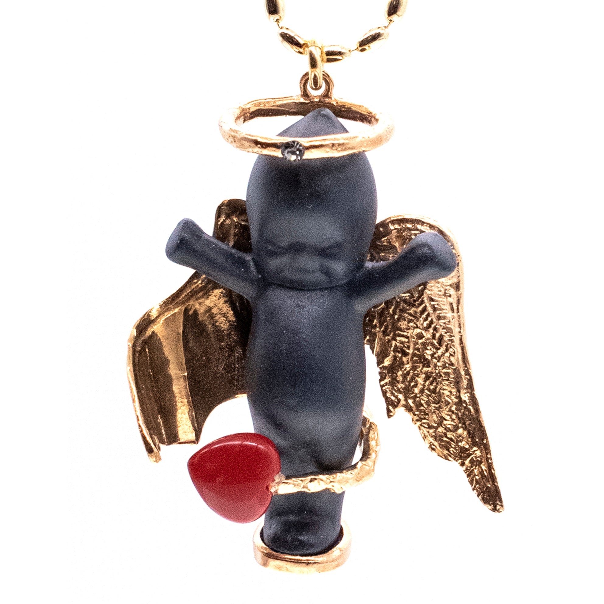 Lucy In The Sky Black And Gold Necklace – Gold Plated – Gem Kingdom