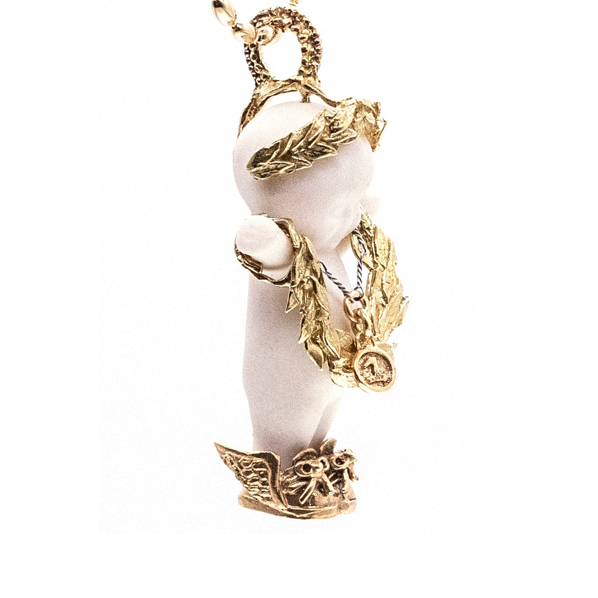 Olympia Ketting Wit En Goud – Verguld – Gem Kingdom