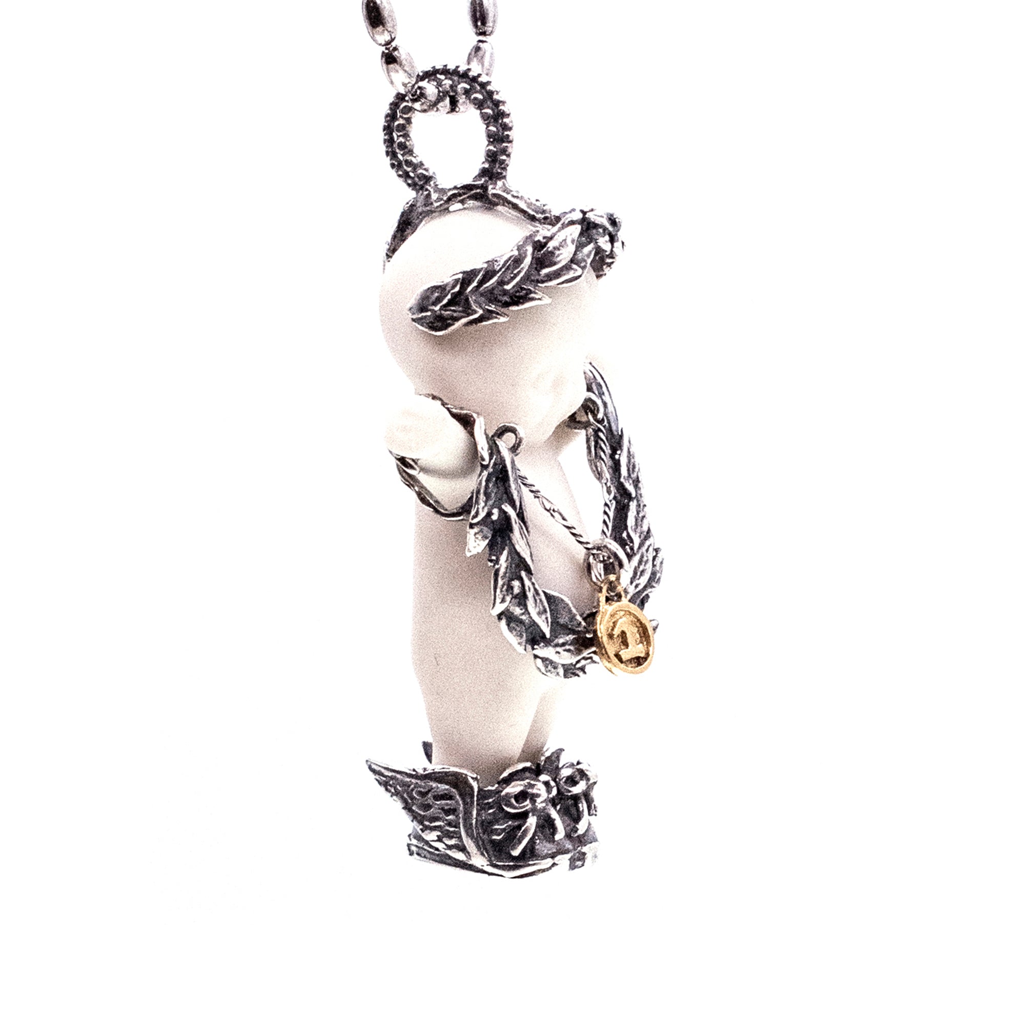 Olympia White And Silver Necklace – Sterling Silver – Gem Kingdom