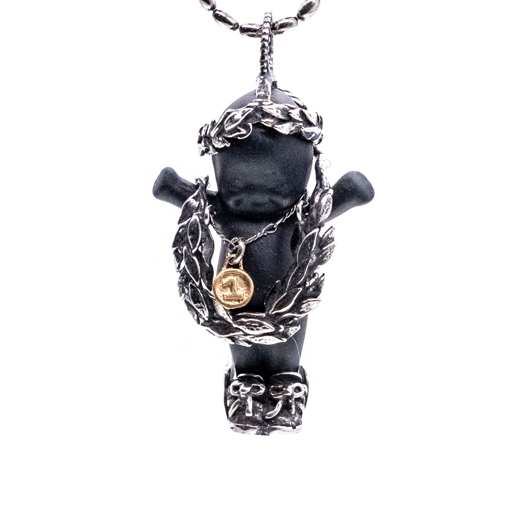 Olympia Black And Silver Necklace – Sterling Silver – Gem Kingdom