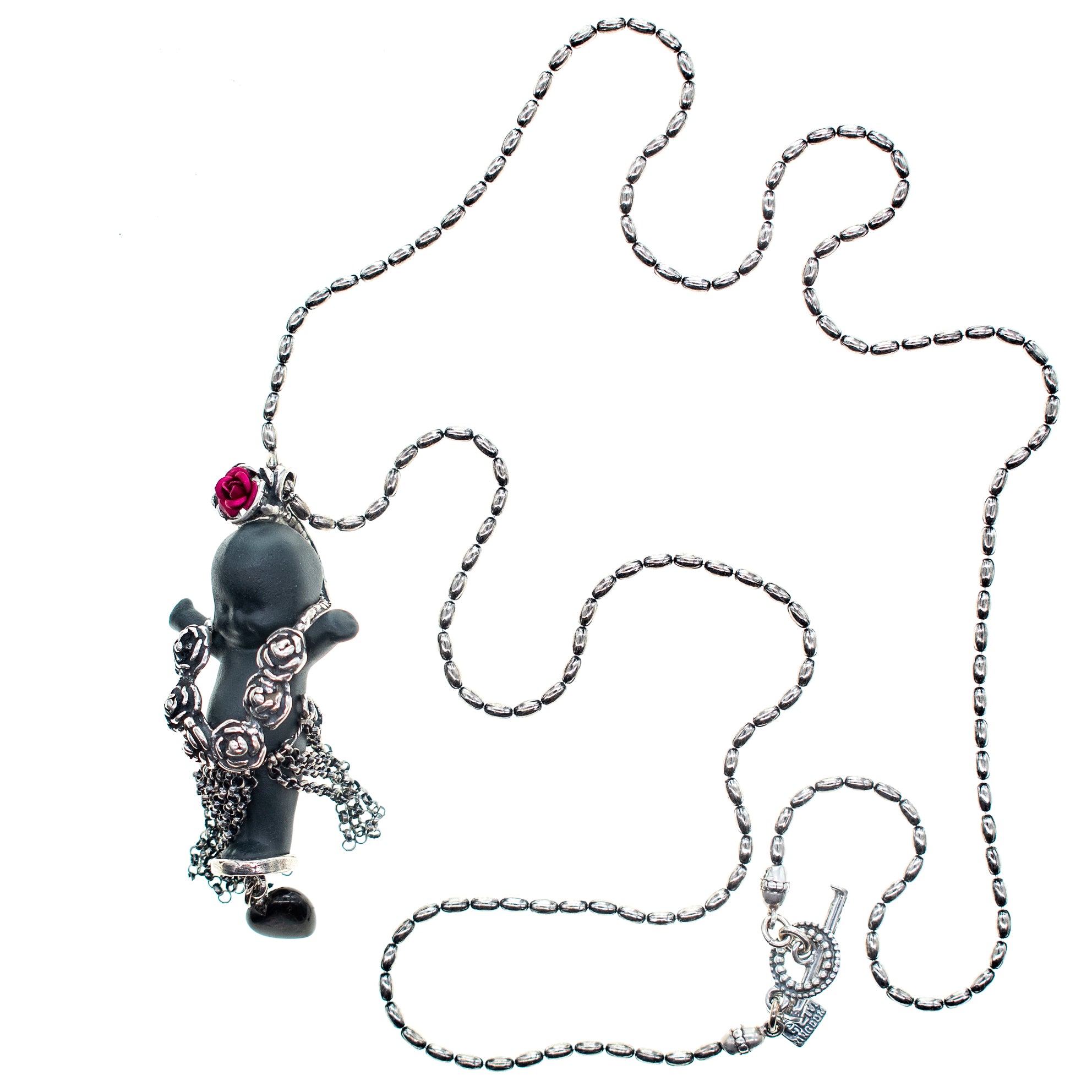 "Aloha Baby" Ketting Zwart En Zilver