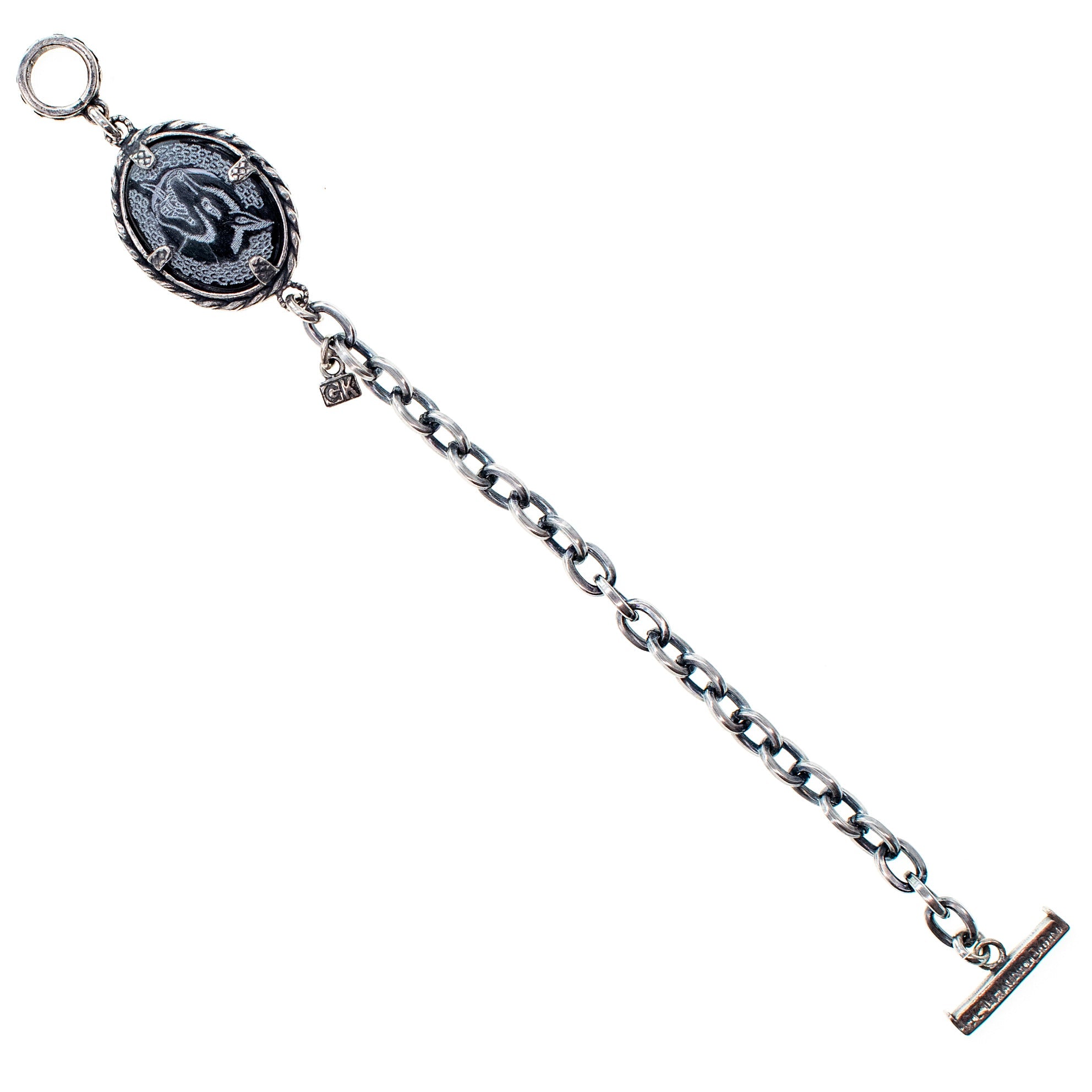  Wolf Armband Zwart