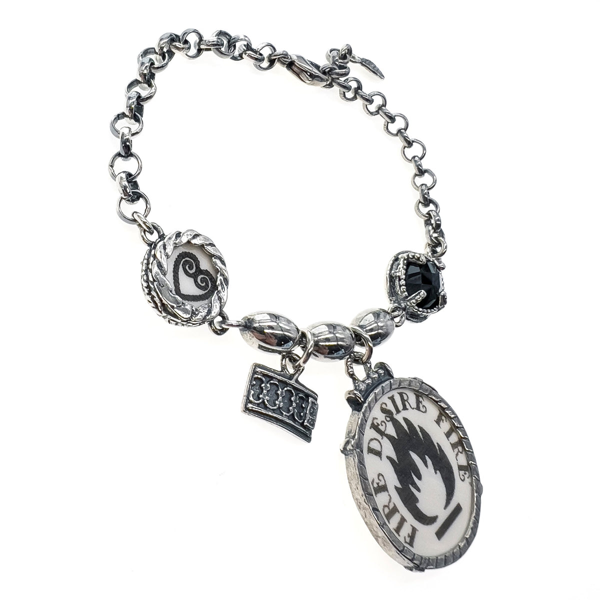 Fire Bedelarmband – Sterling Zilver – Gem Kingdom