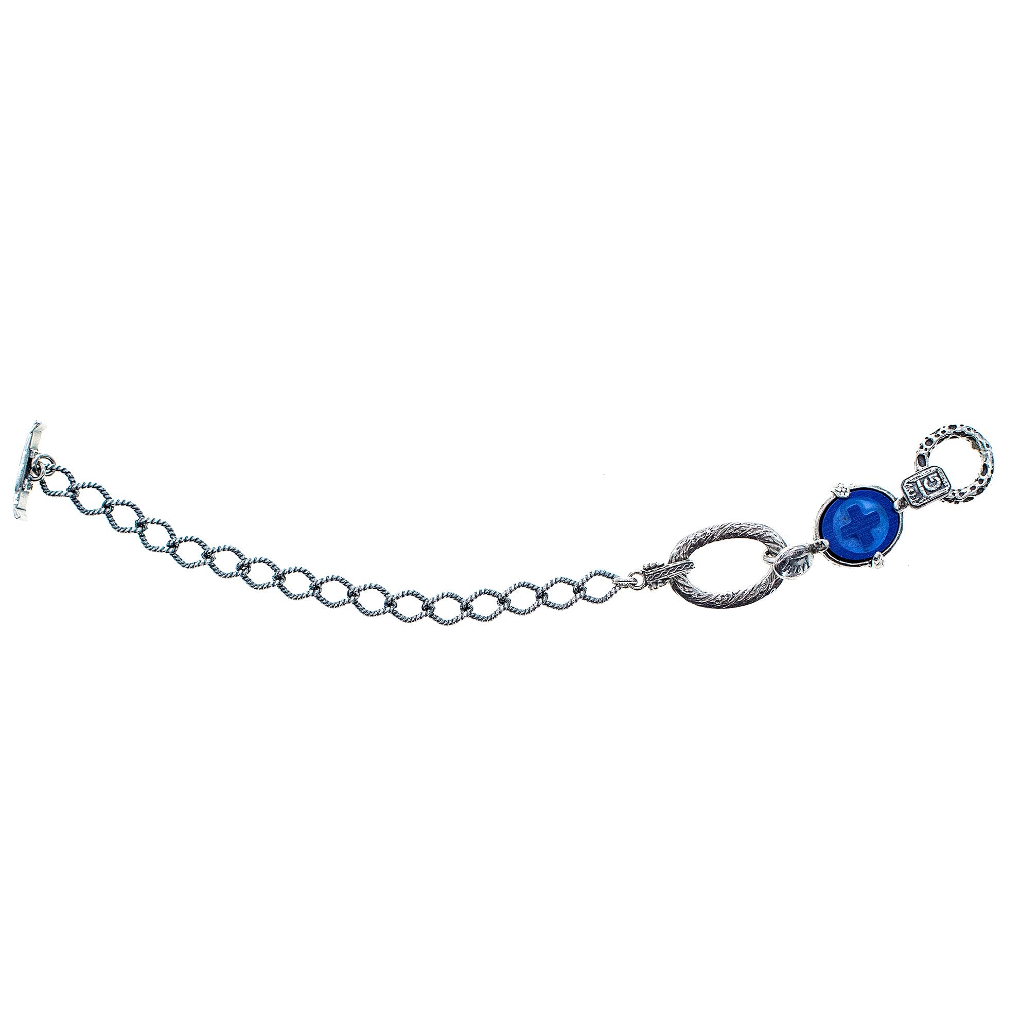 Blue Lapis Bracelet – Sterling Silver – Gem Kingdom