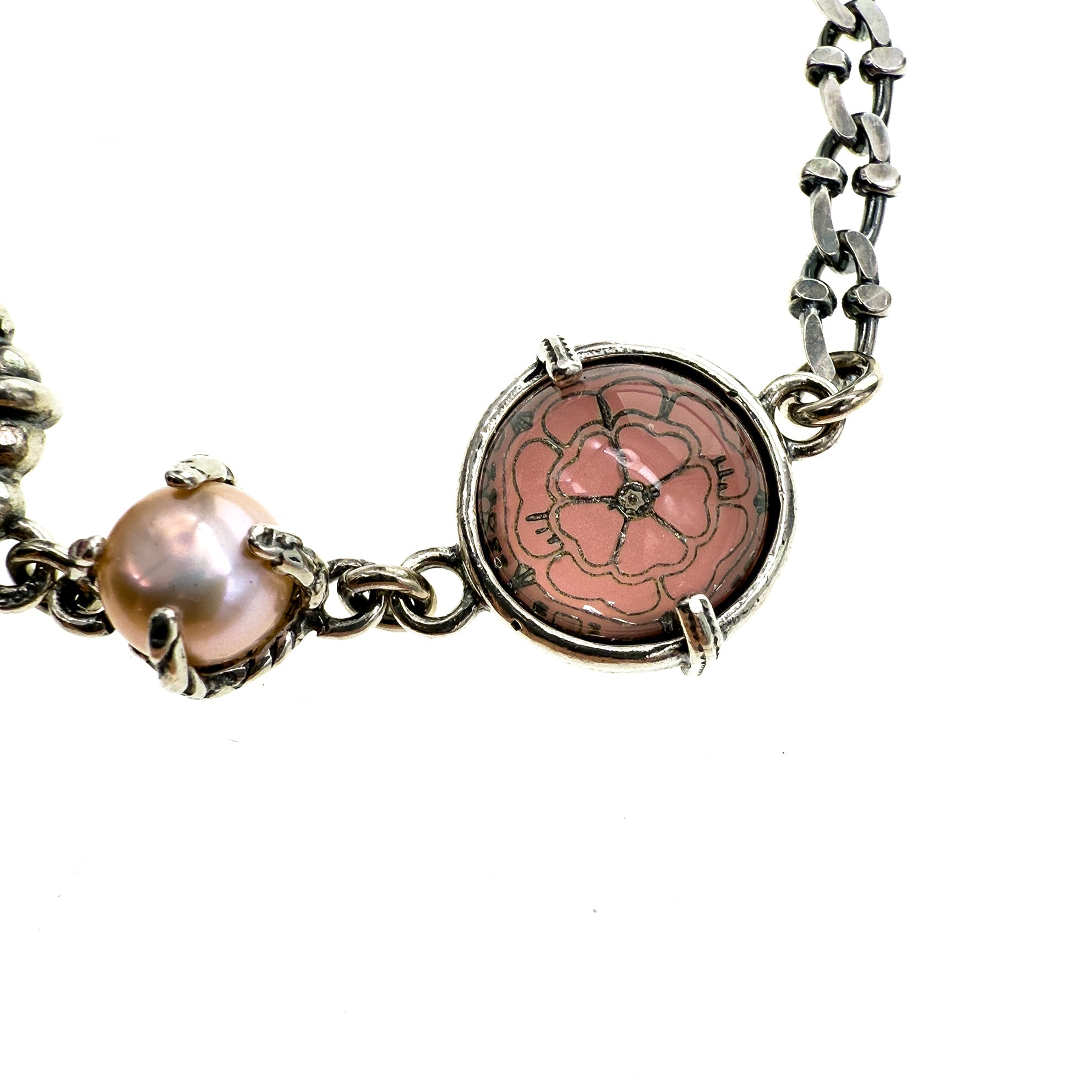 Pink Charm Bracelet – Sterling Silver – Gem Kingdom