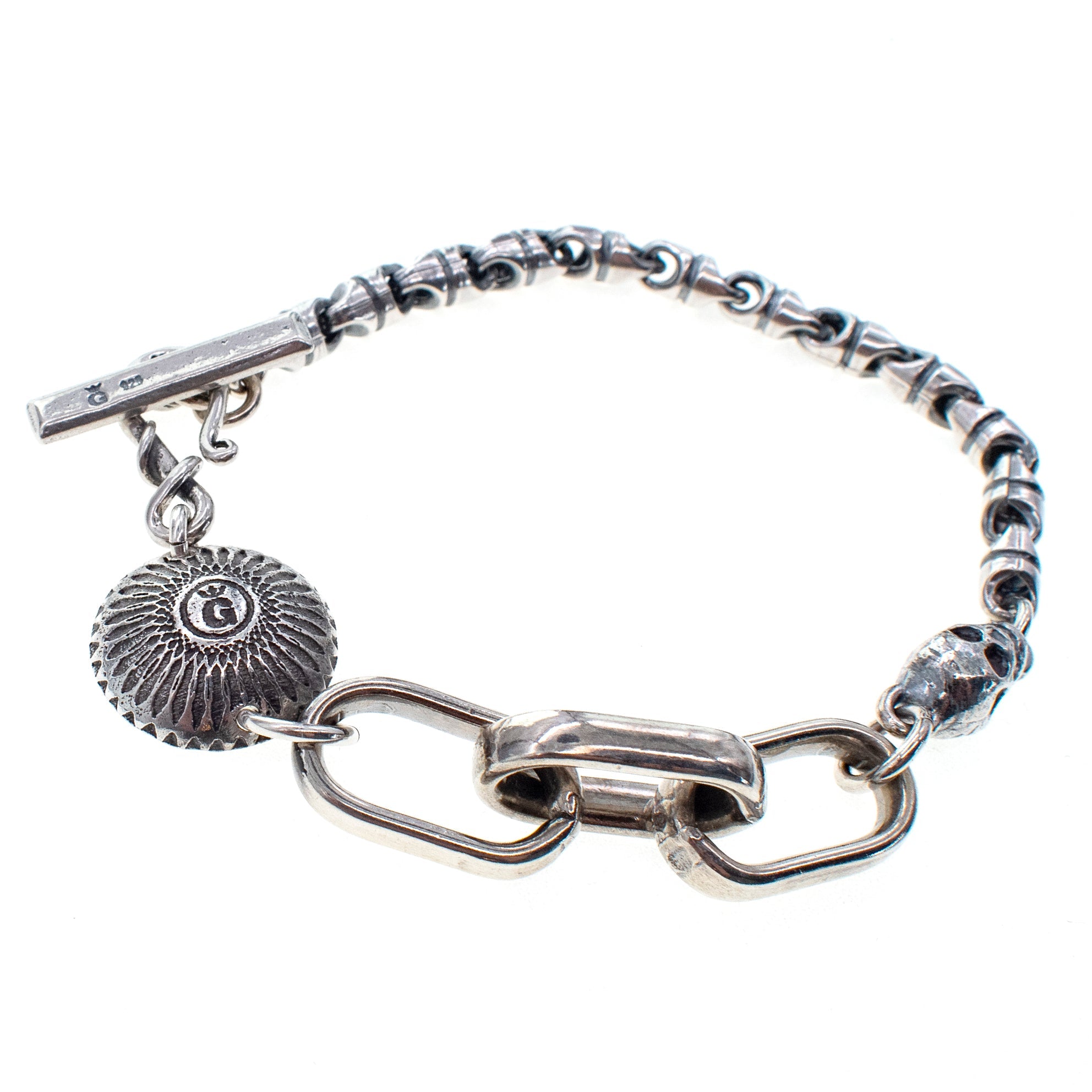 Rebel Rebel Silver Bracelet – Sterling Silver – Gem Kingdom
