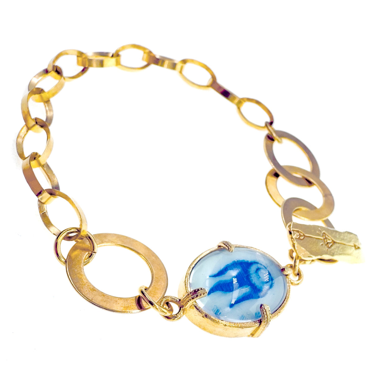 Blue Comet Bracelet – Gold Plated – Gem Kingdom