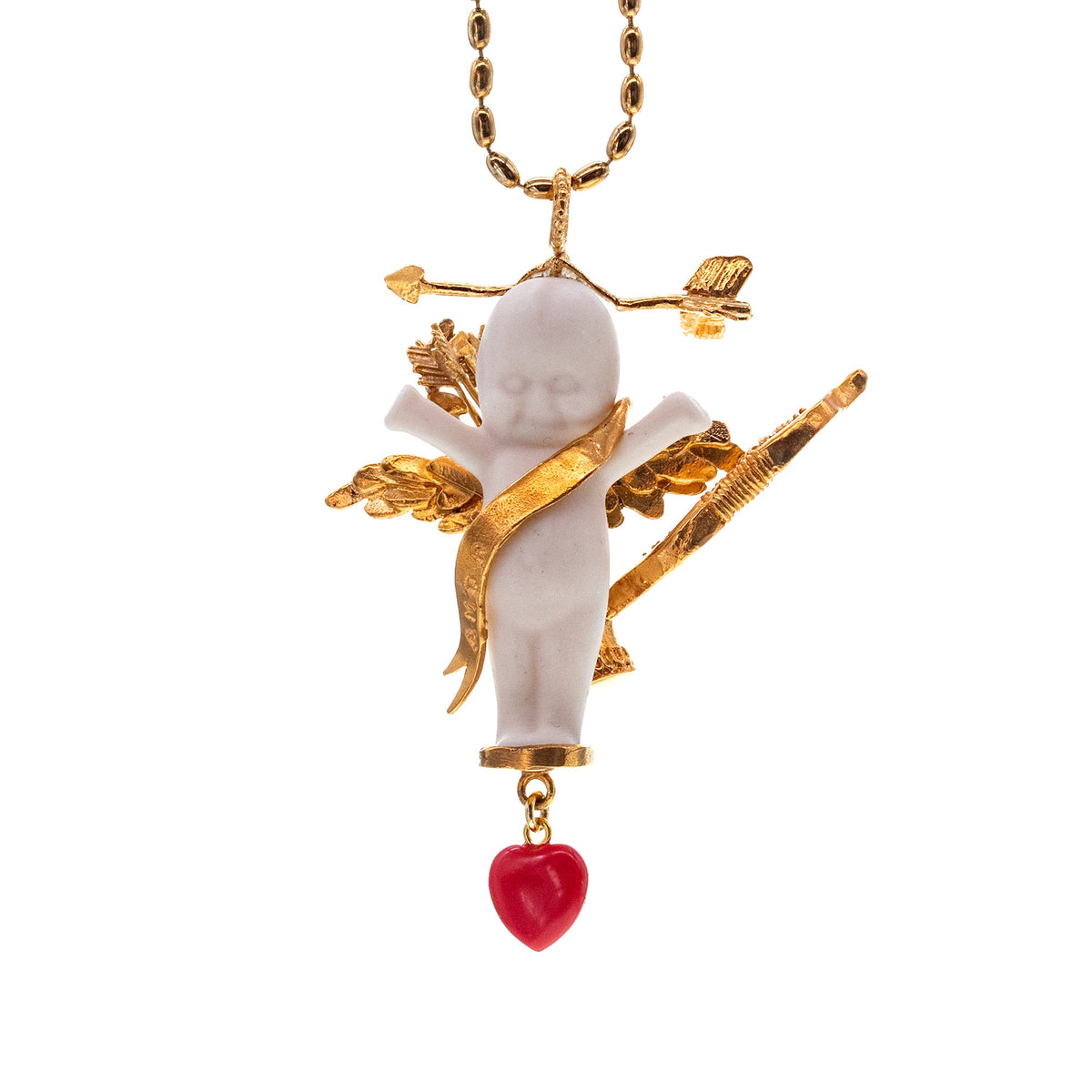 Amor Ketting Wit En Goud – Verguld – Gem Kingdom