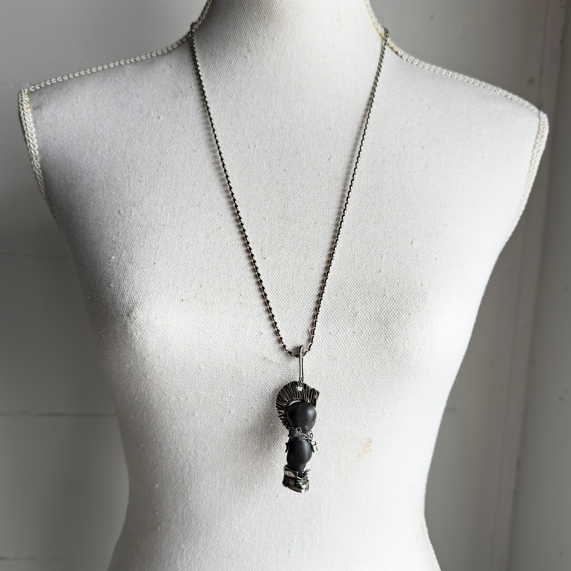 "Little Sid" Ketting Zwart En Zilver