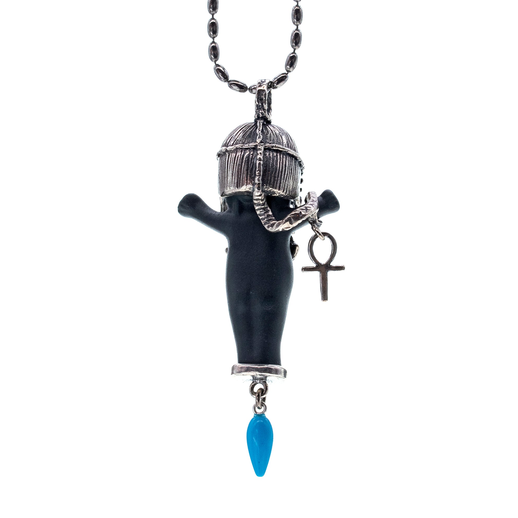 Cleo Black And Silver Necklace – Sterling Silver – Gem Kingdom