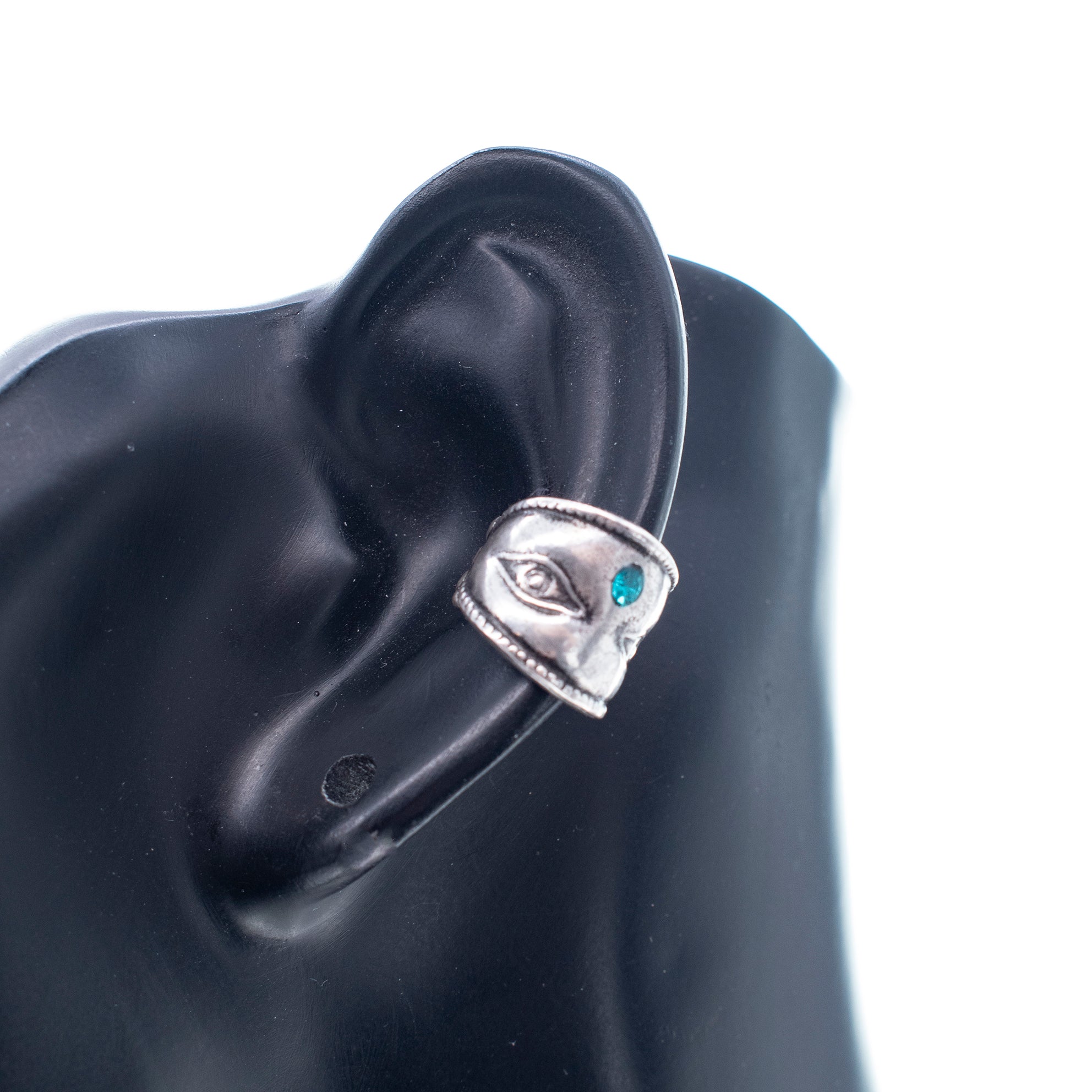 Eye See You Sterling Silver Ear Cuff – Sterling Silver – Gem Kingdom