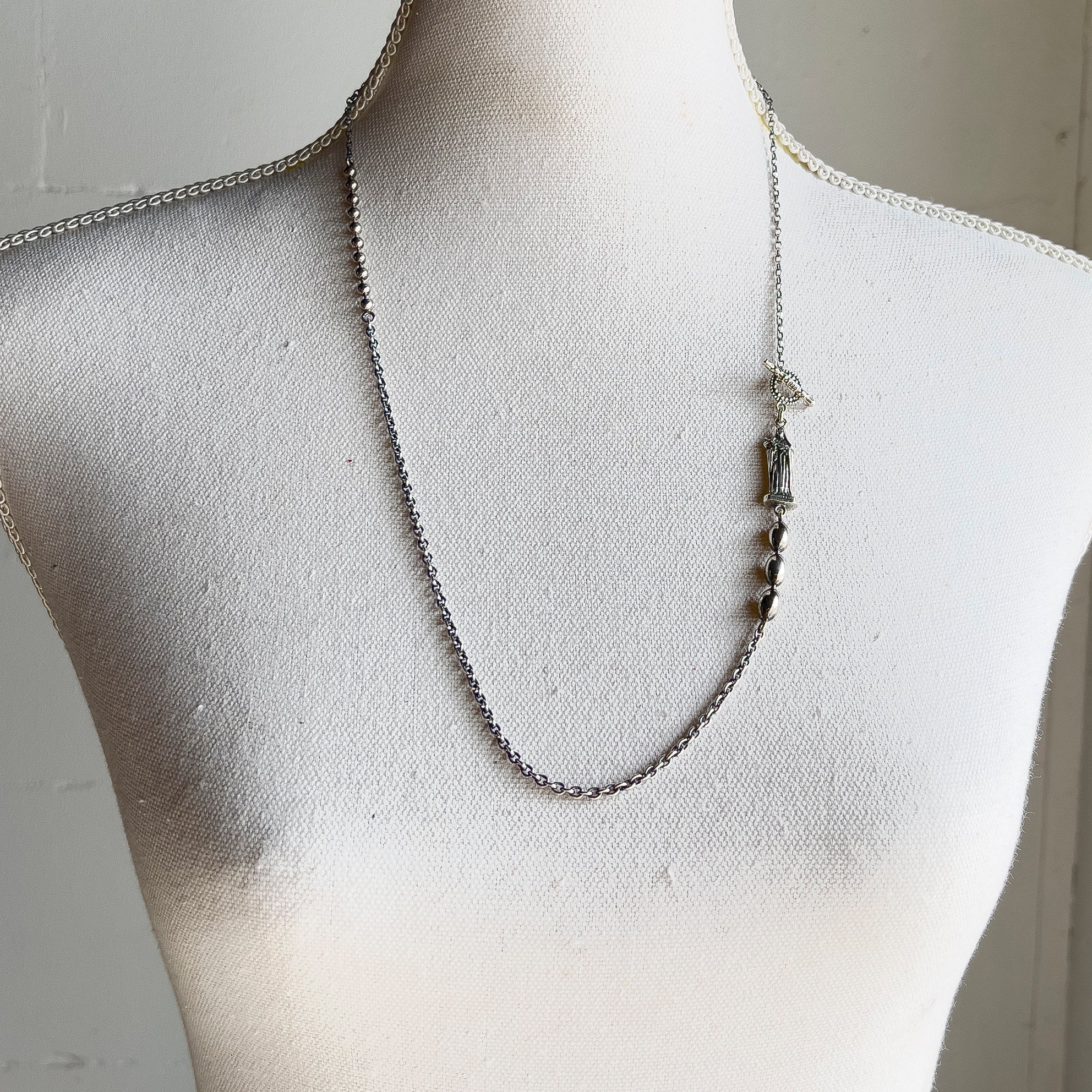 Madonna Sterling Silver Chain Necklace – Sterling Silver – Gem Kingdom