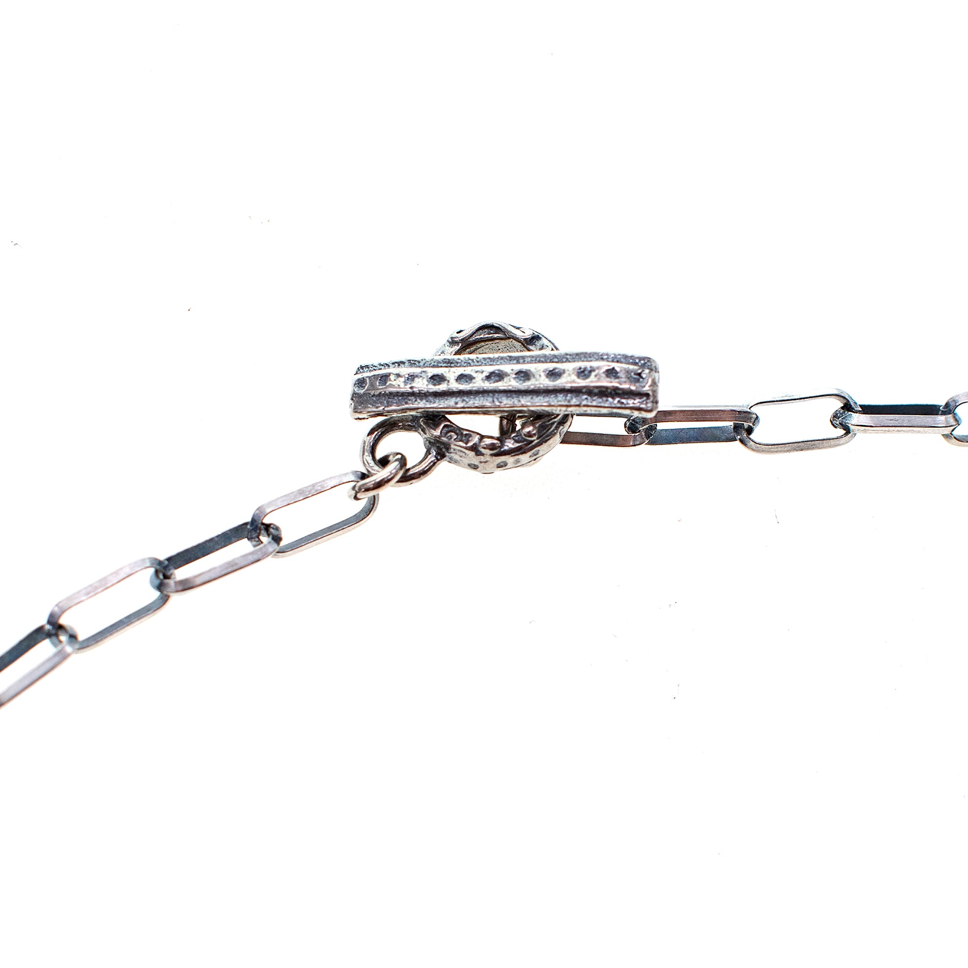 A-symmetrische Zilveren Ketting