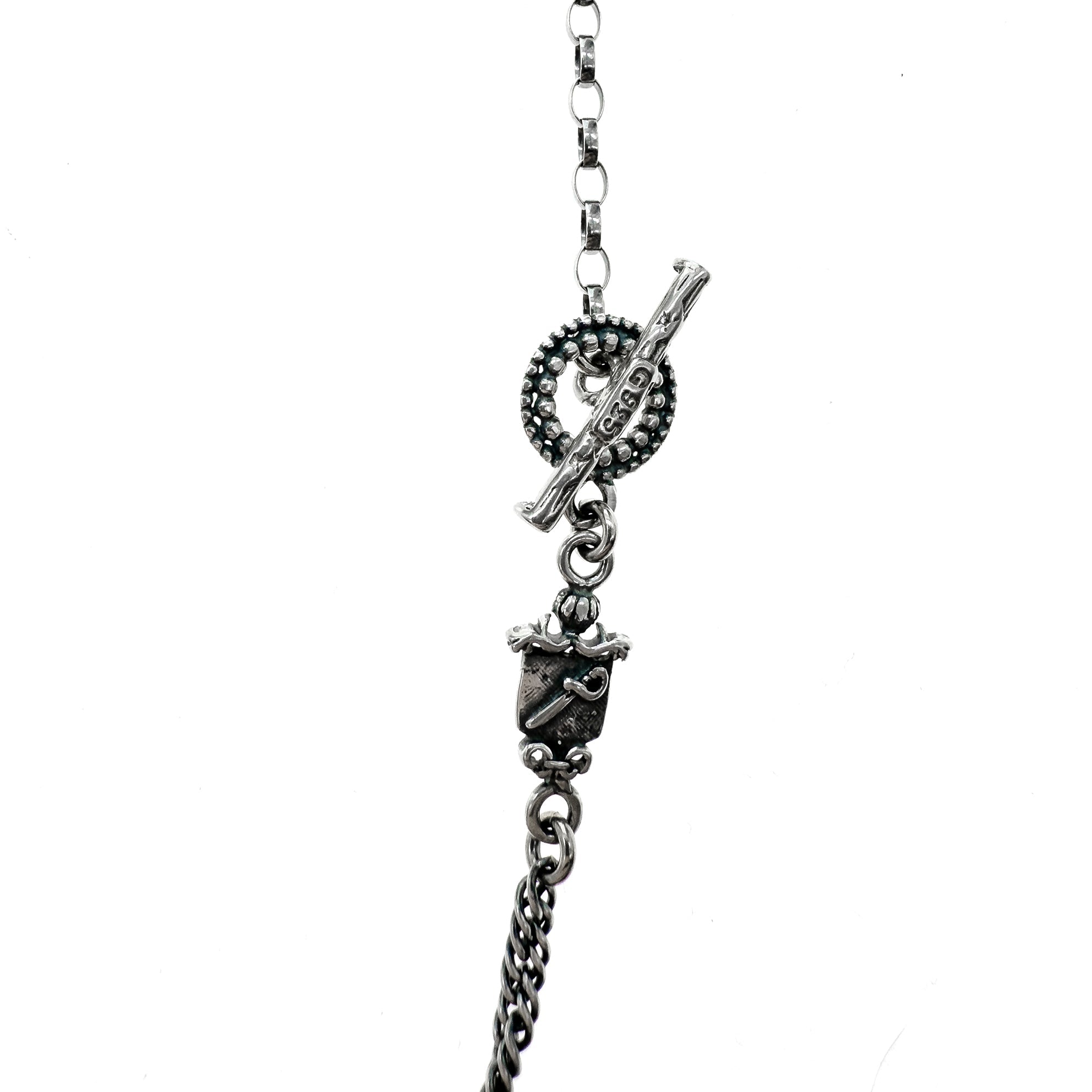 Crest Sterling Silver Chain Necklace – Sterling Silver – Gem Kingdom
